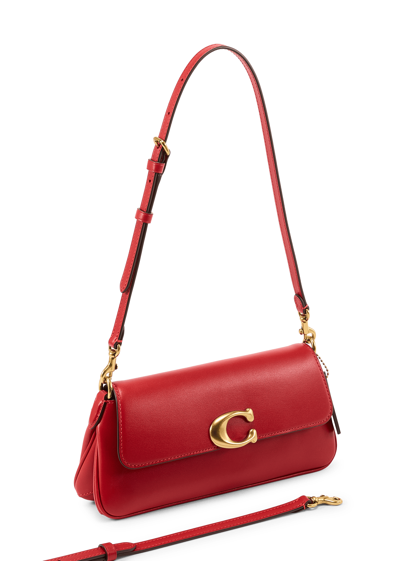 Jet Lederhandtasche COACH Rot