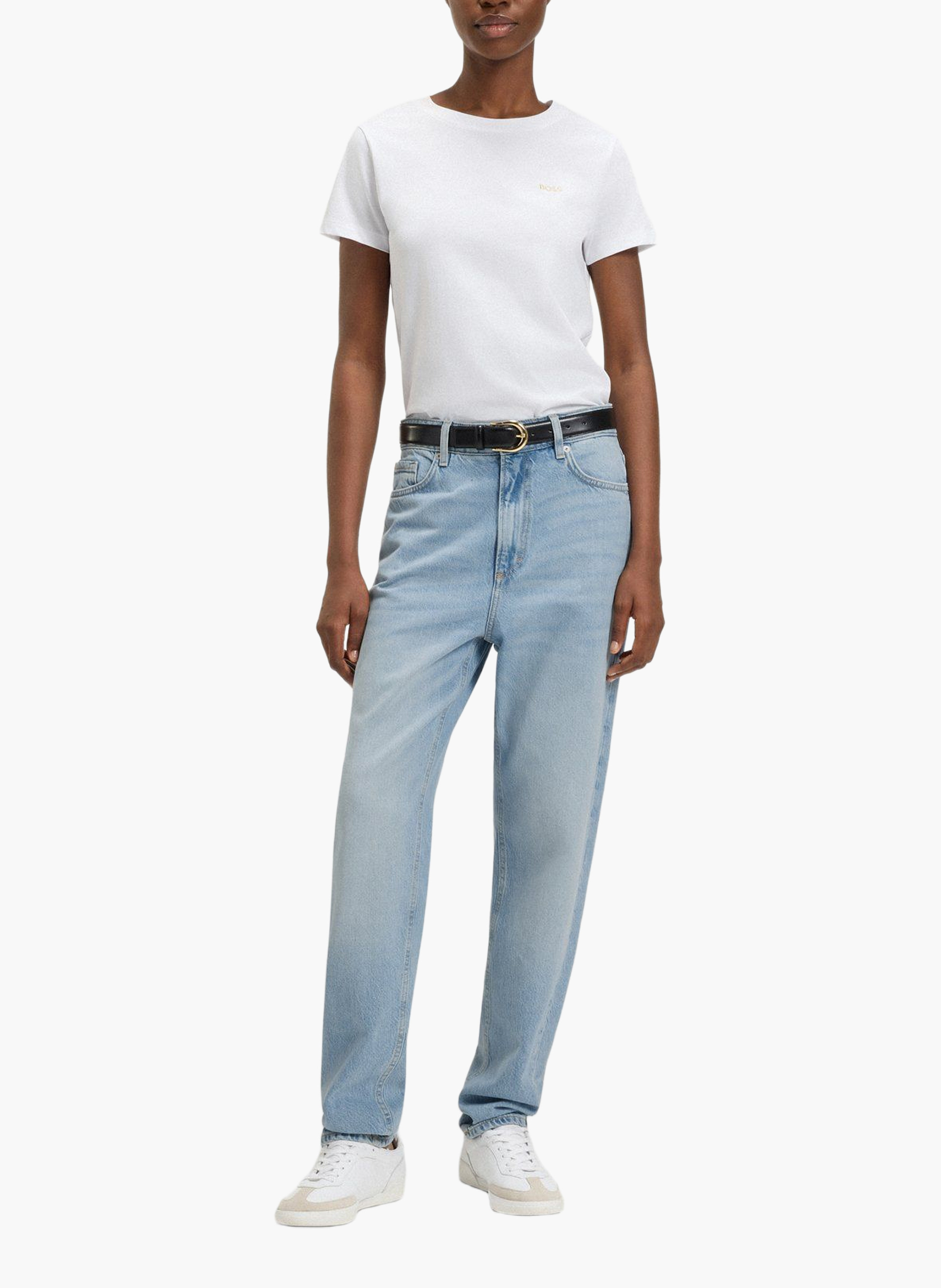 Jean slim en coton mélangé BOSS Bleu