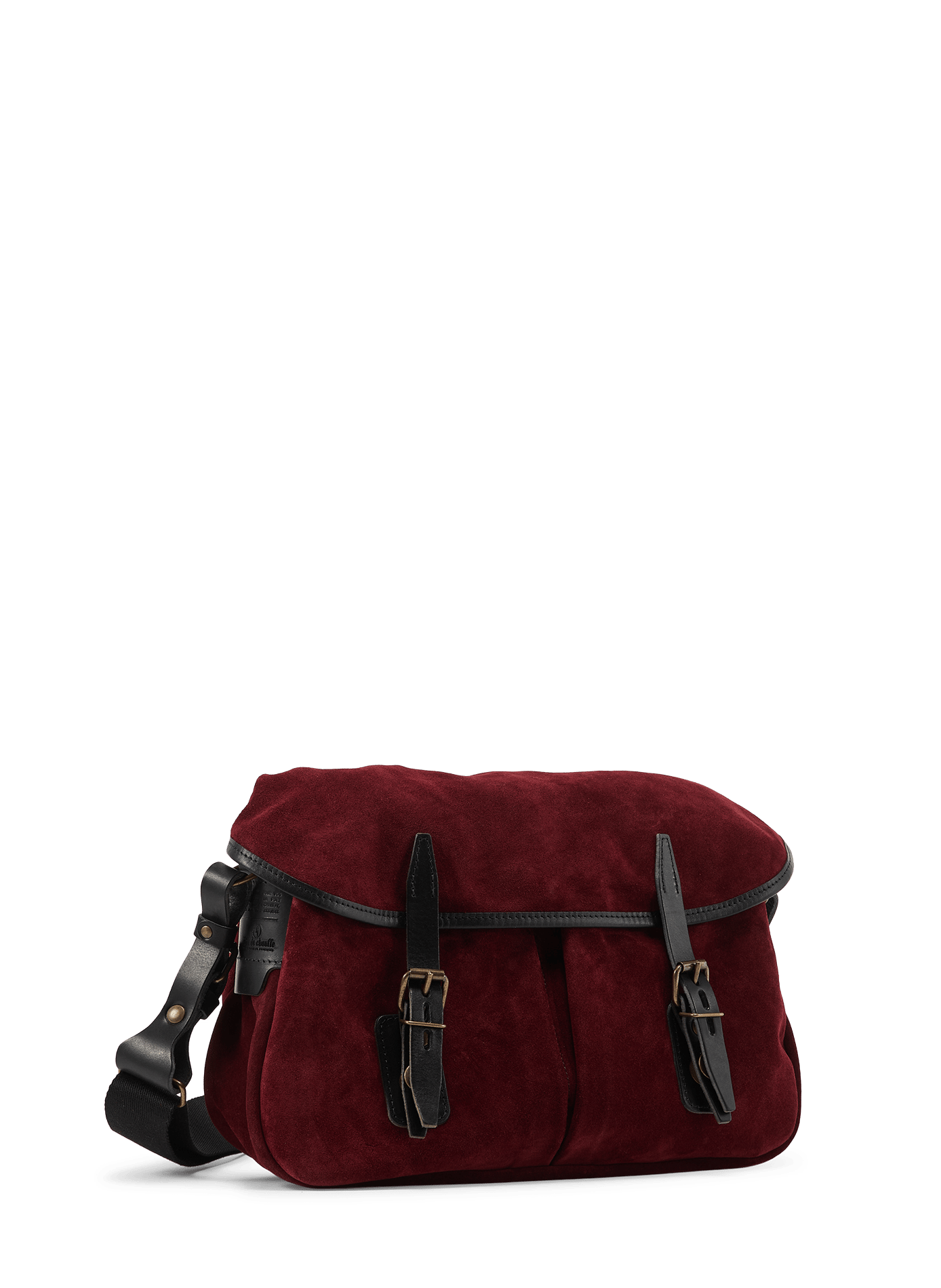 Leather shoulder bag BLEU DE CHAUFFE Red