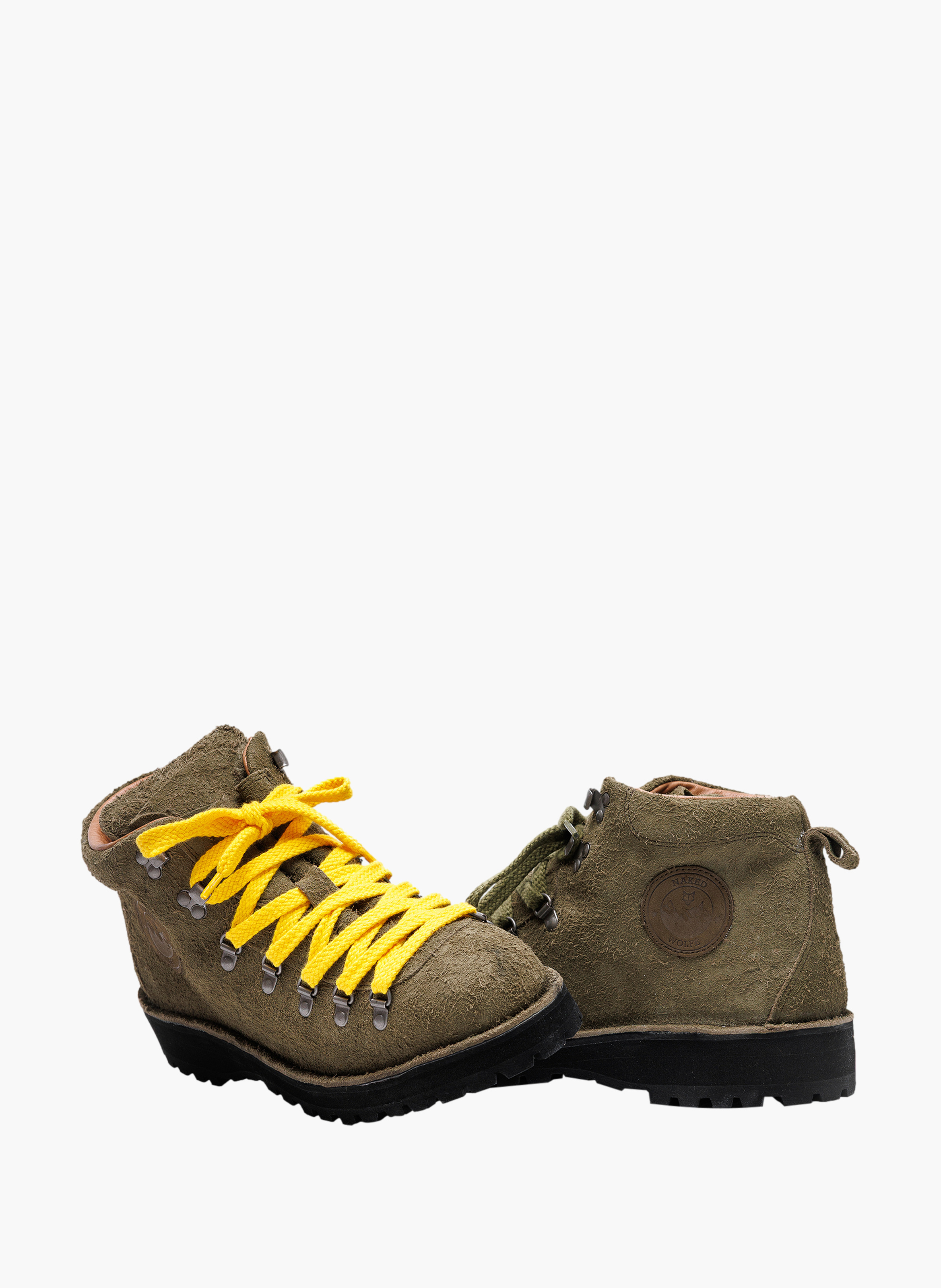 Bottines arctic en daim NAKED WOLFE Kaki
