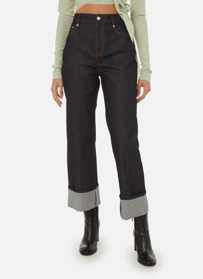 Straight-fit turn-up jeans ALEXANDER MCQUEEN