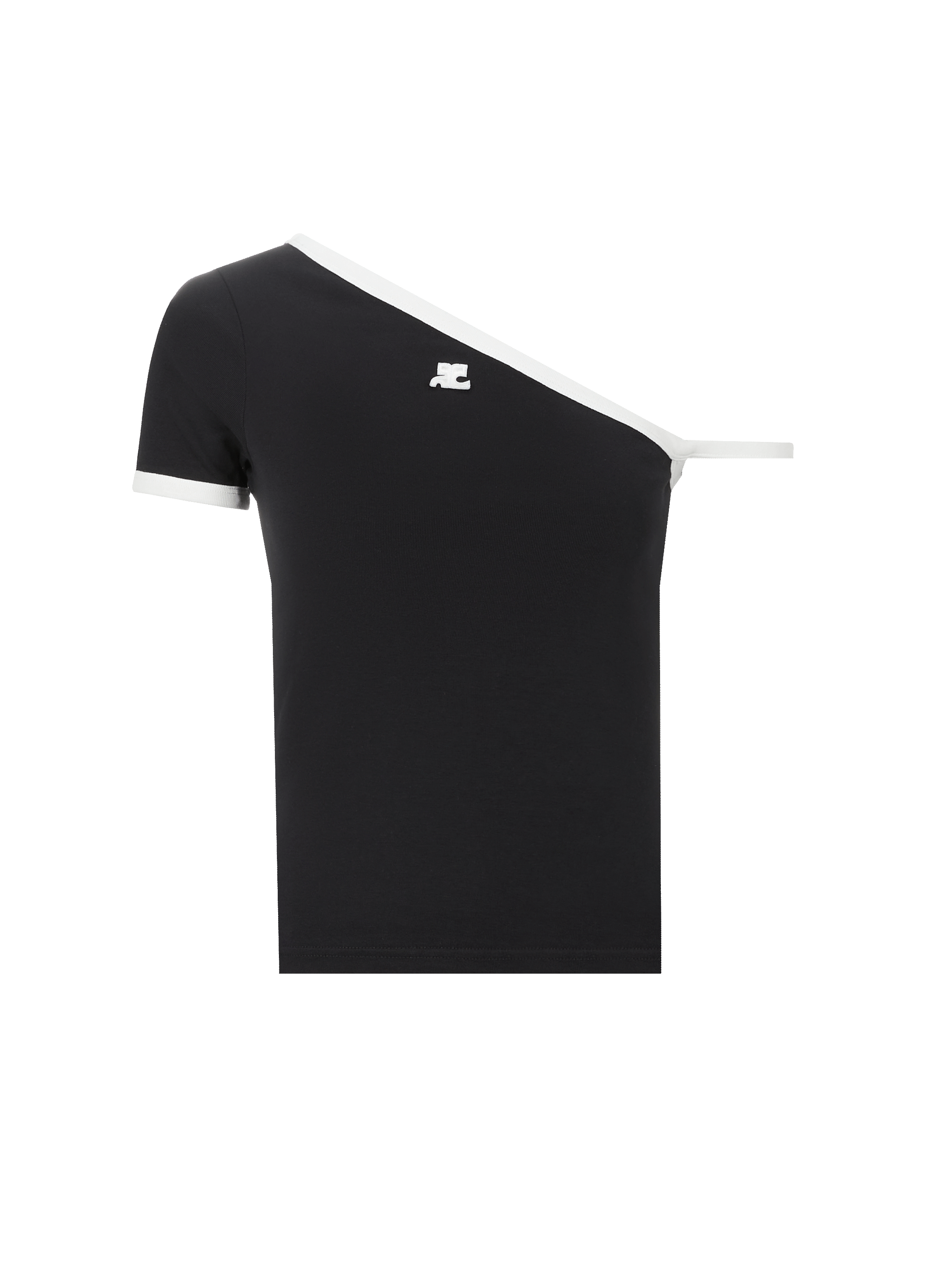 Top asymétrique en coton