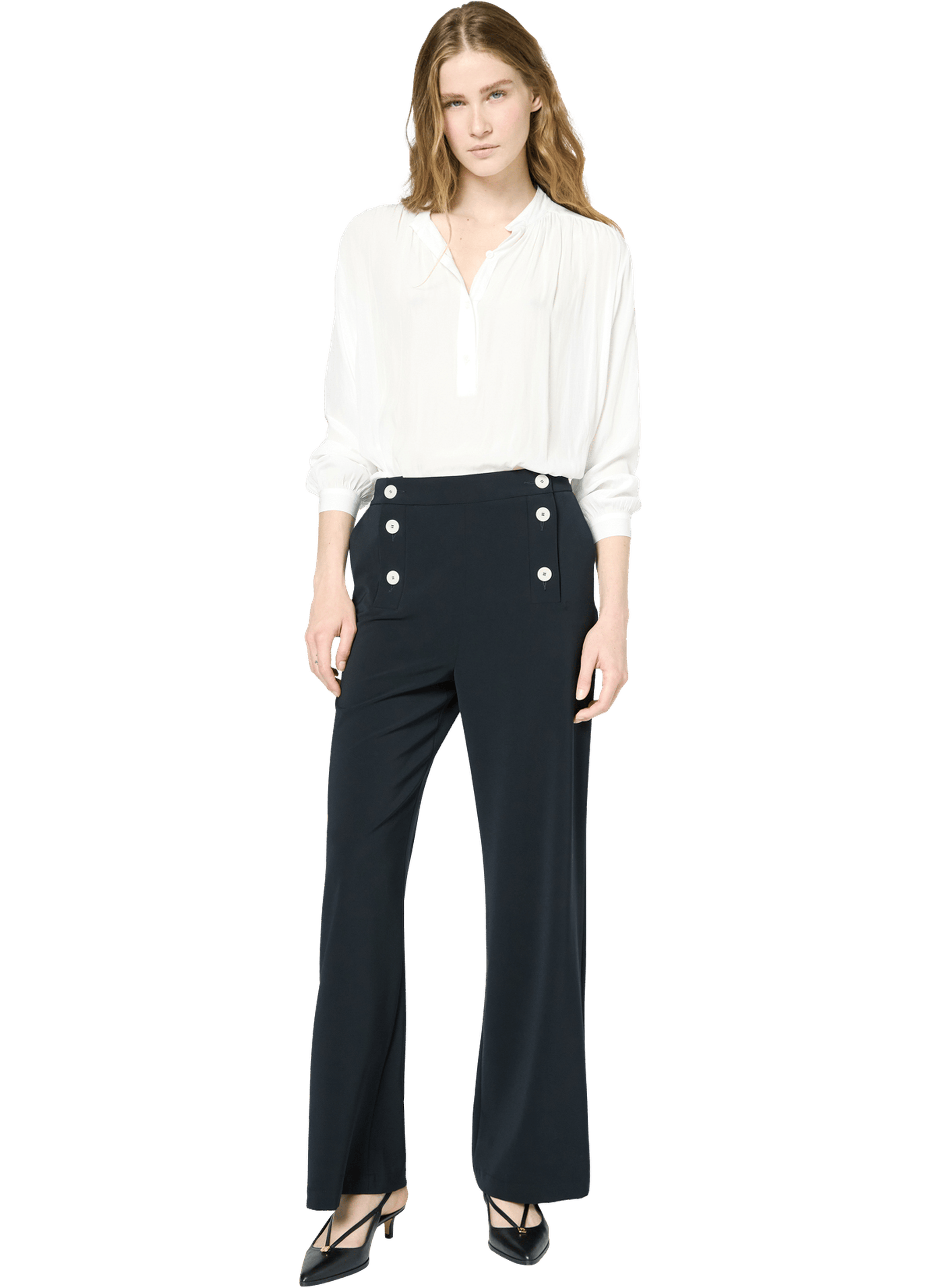 Pantalon fluide à pont - lauriane GERARD DAREL Bleu