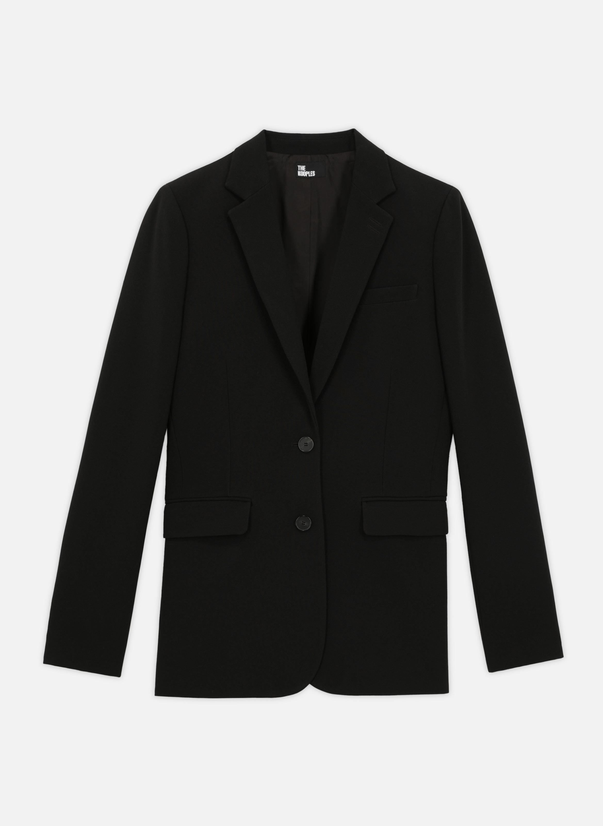 Veste tailleur en crêpe coupe droite THE KOOPLES 