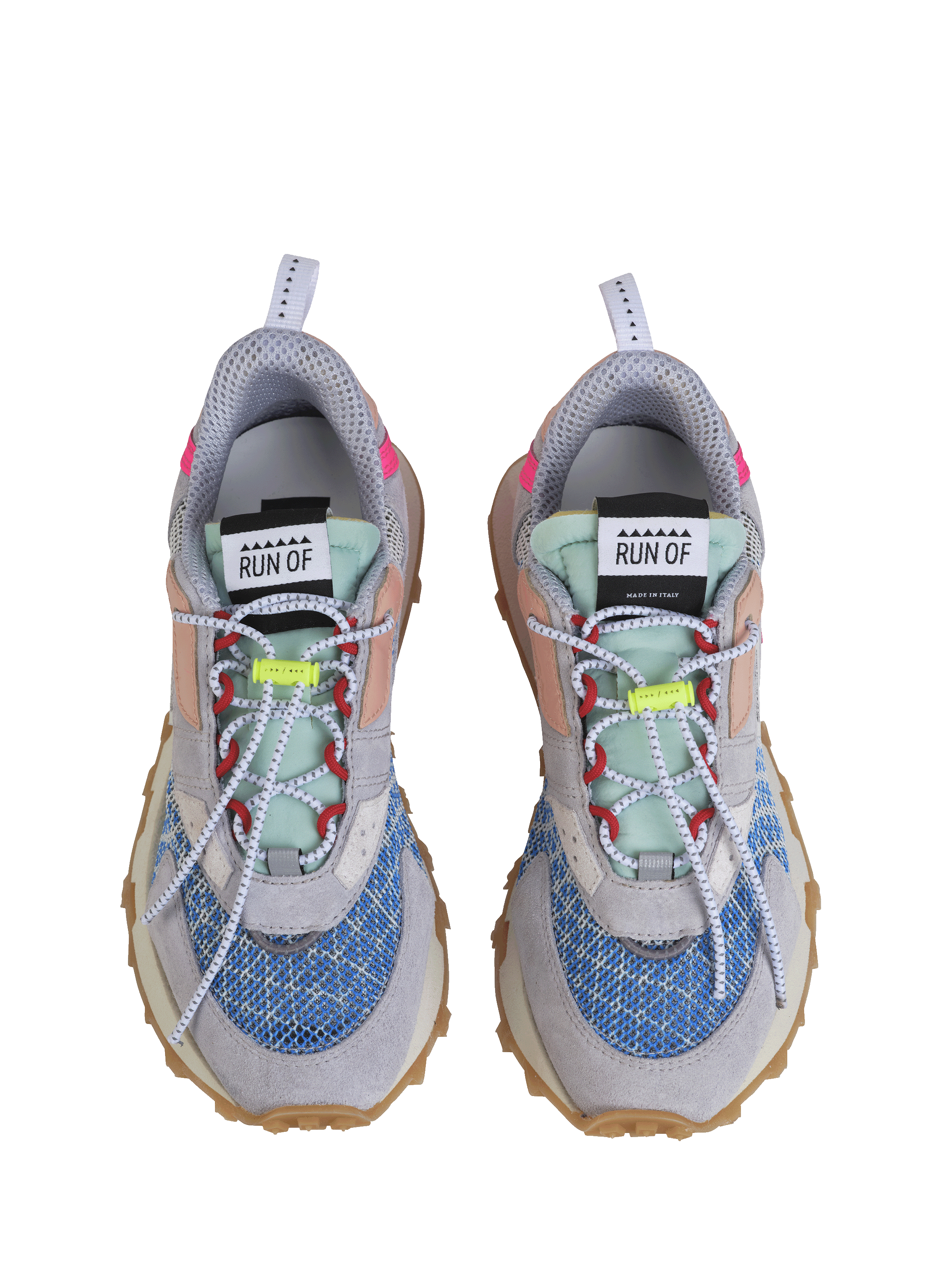 Low-top serrated sneakers RUN OF Multicolour