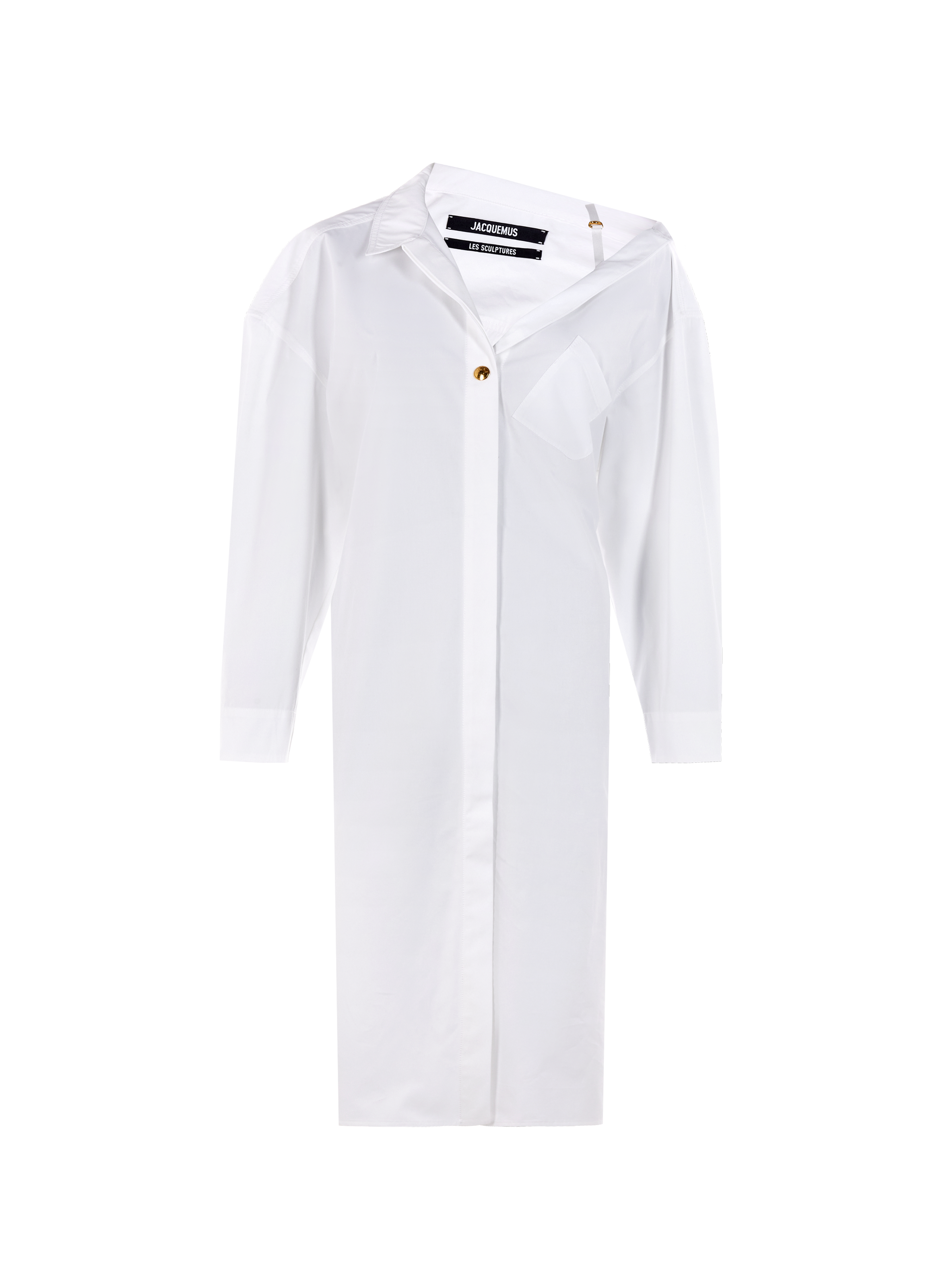 La robe chemise en coton  JACQUEMUS Blanc