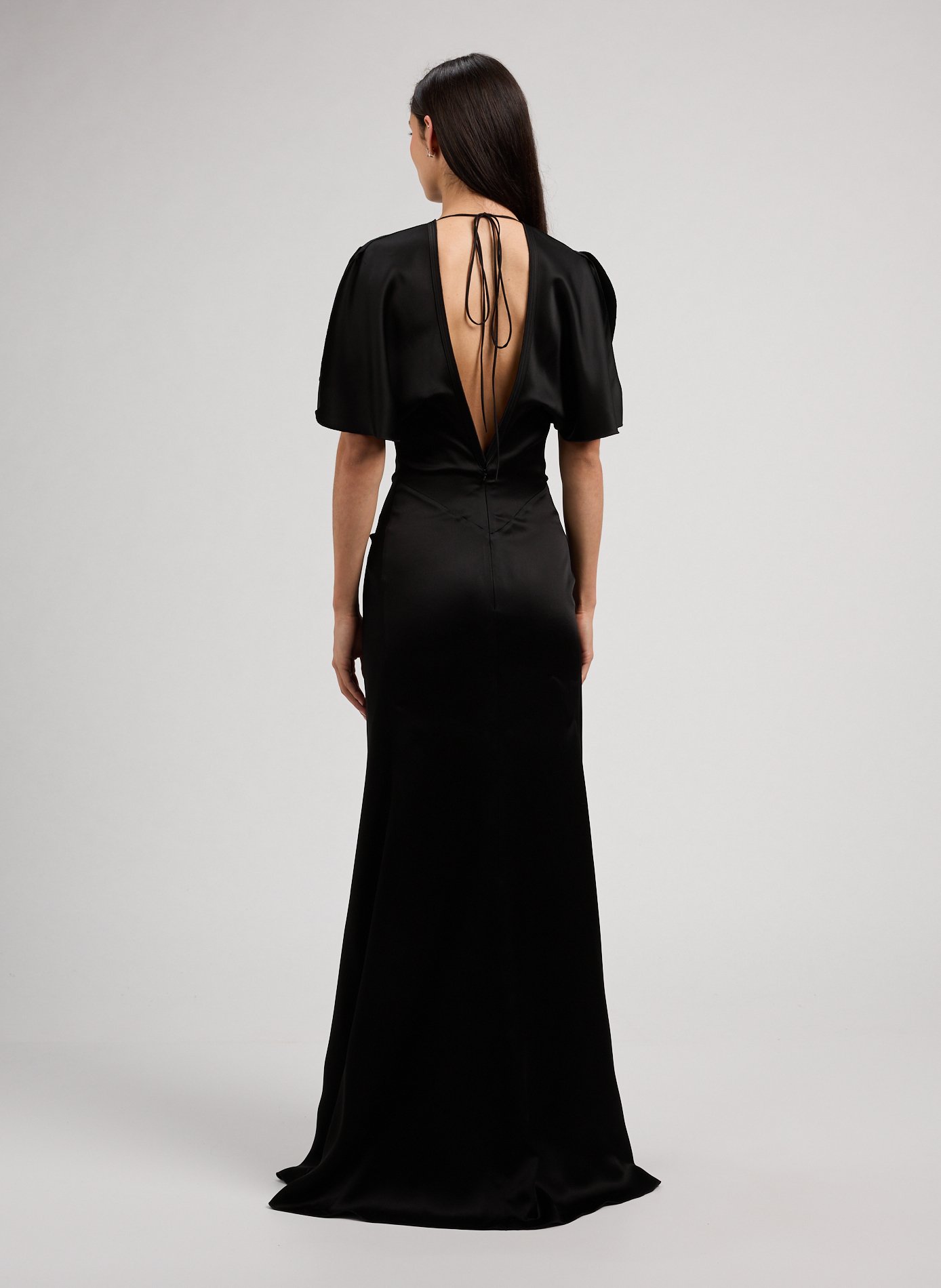 Flowing maxi dress VICTORIA BECKHAM Black