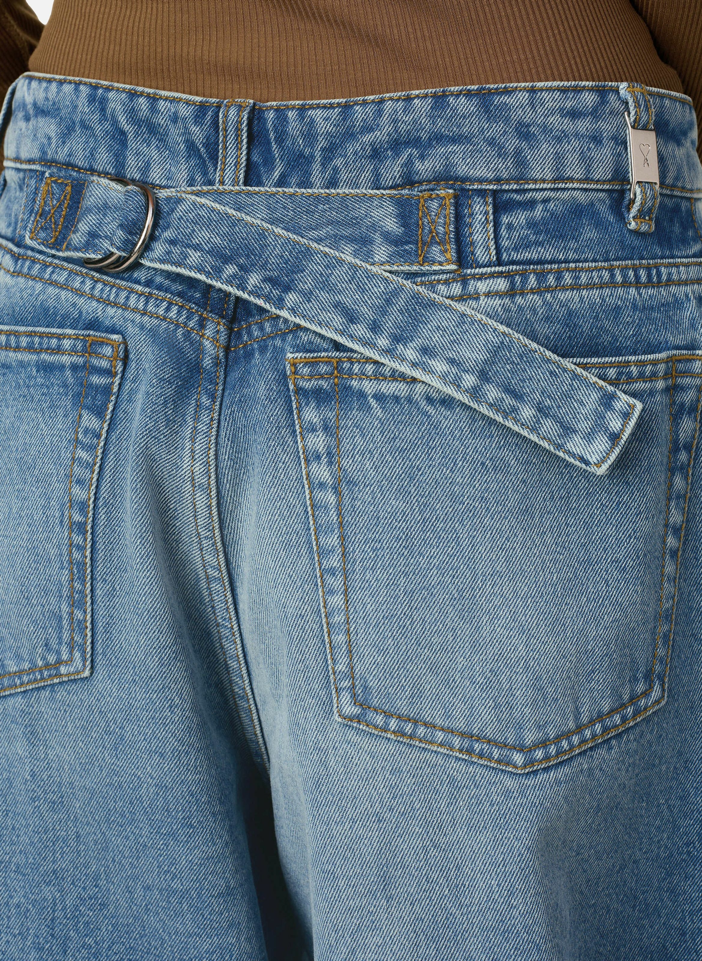 Jean coupe très large en coton AMI PARIS Bleu