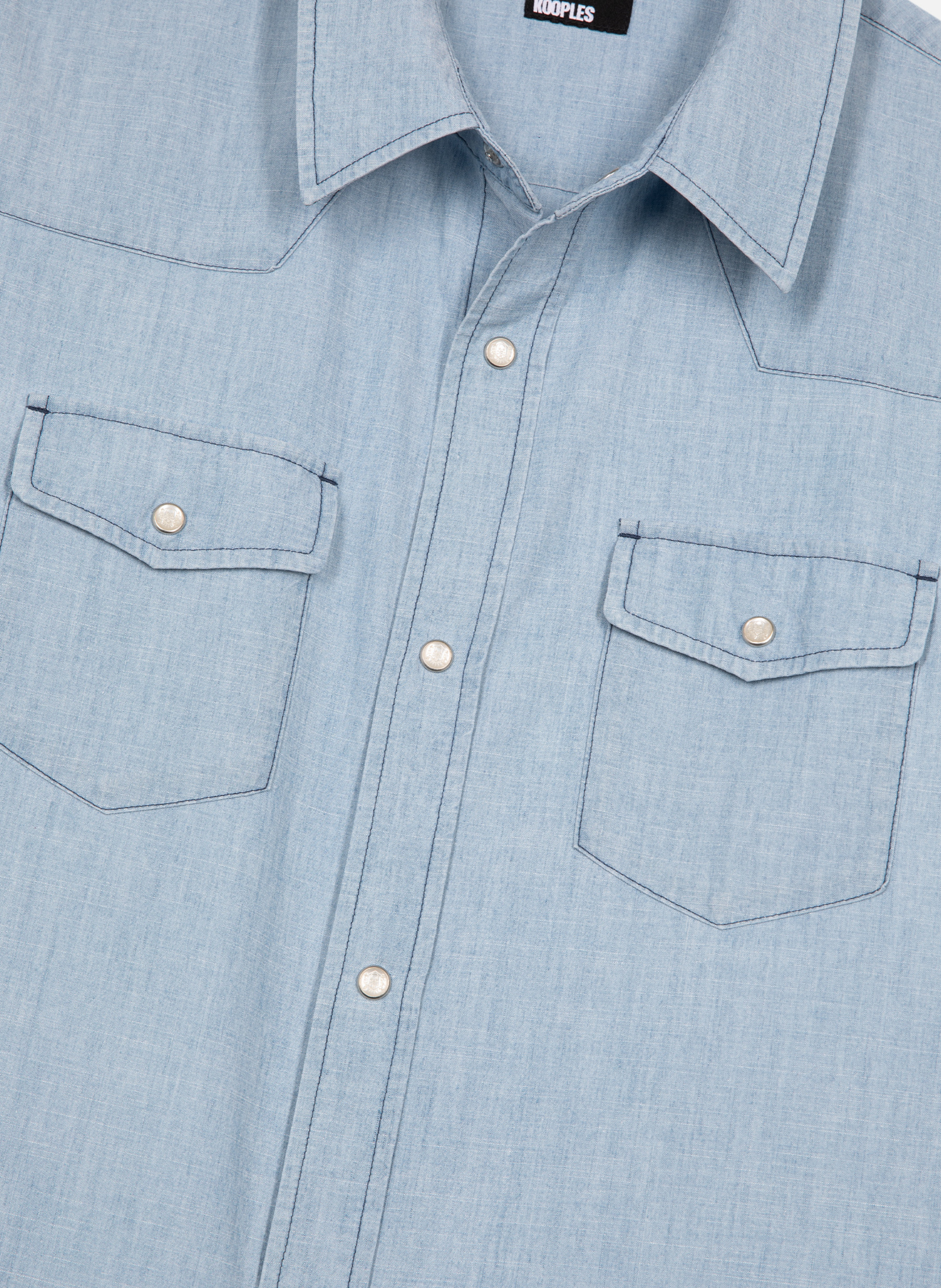 Chemise en denim THE KOOPLES Bleu