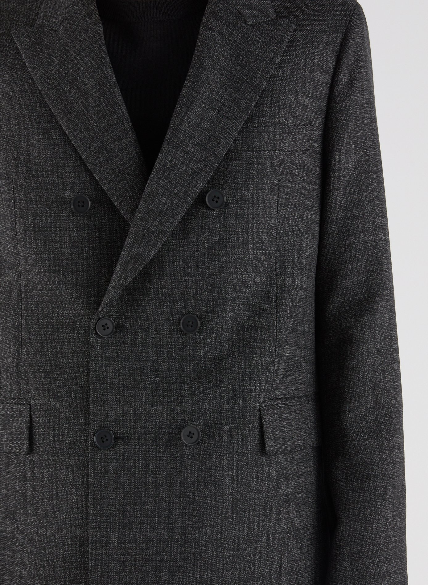 Veste de tailleur droit col tailleur en laine SAISON 1865 Gris