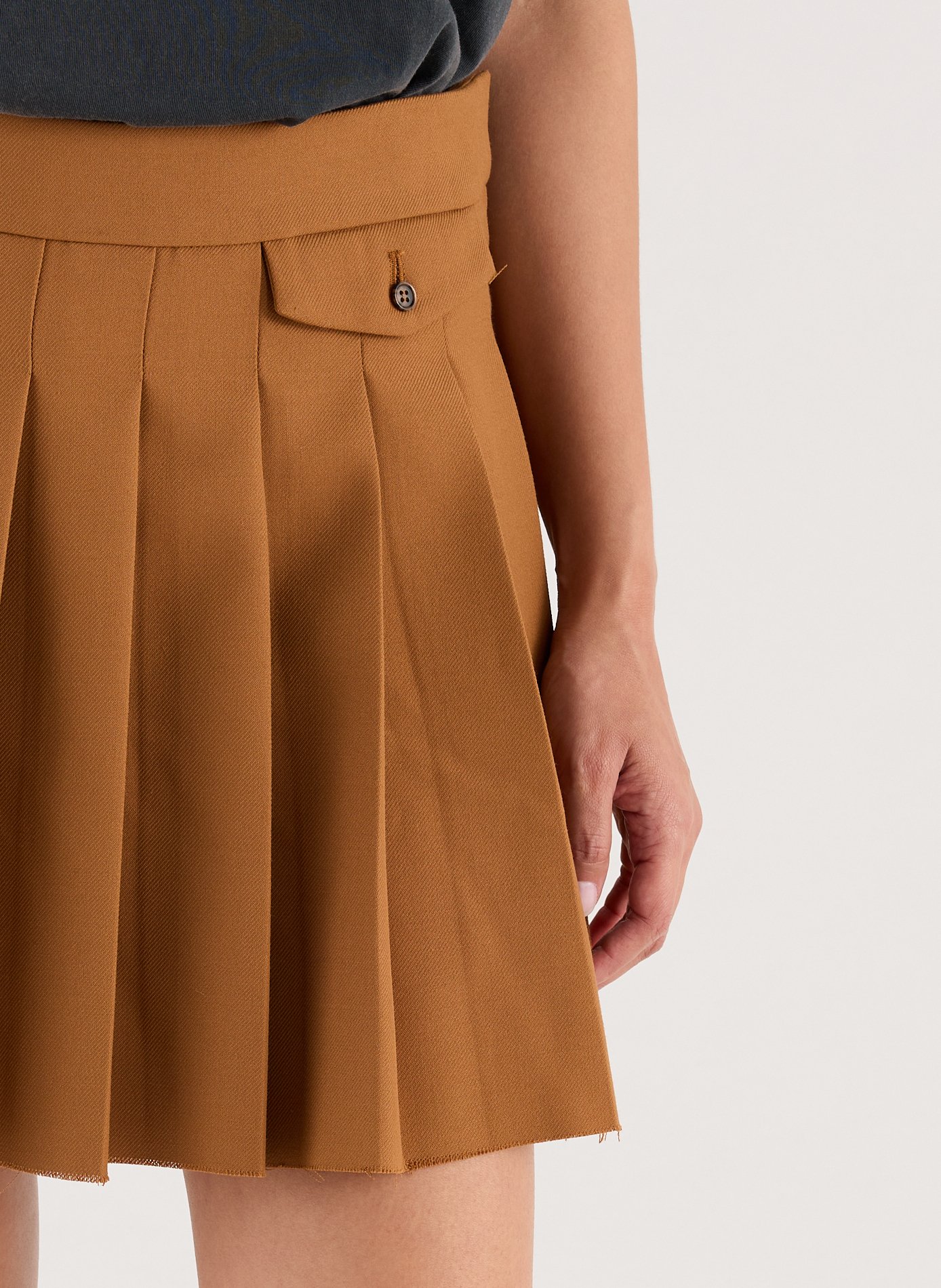 Pleated short skirt Winnie SAISON 1865 Brown