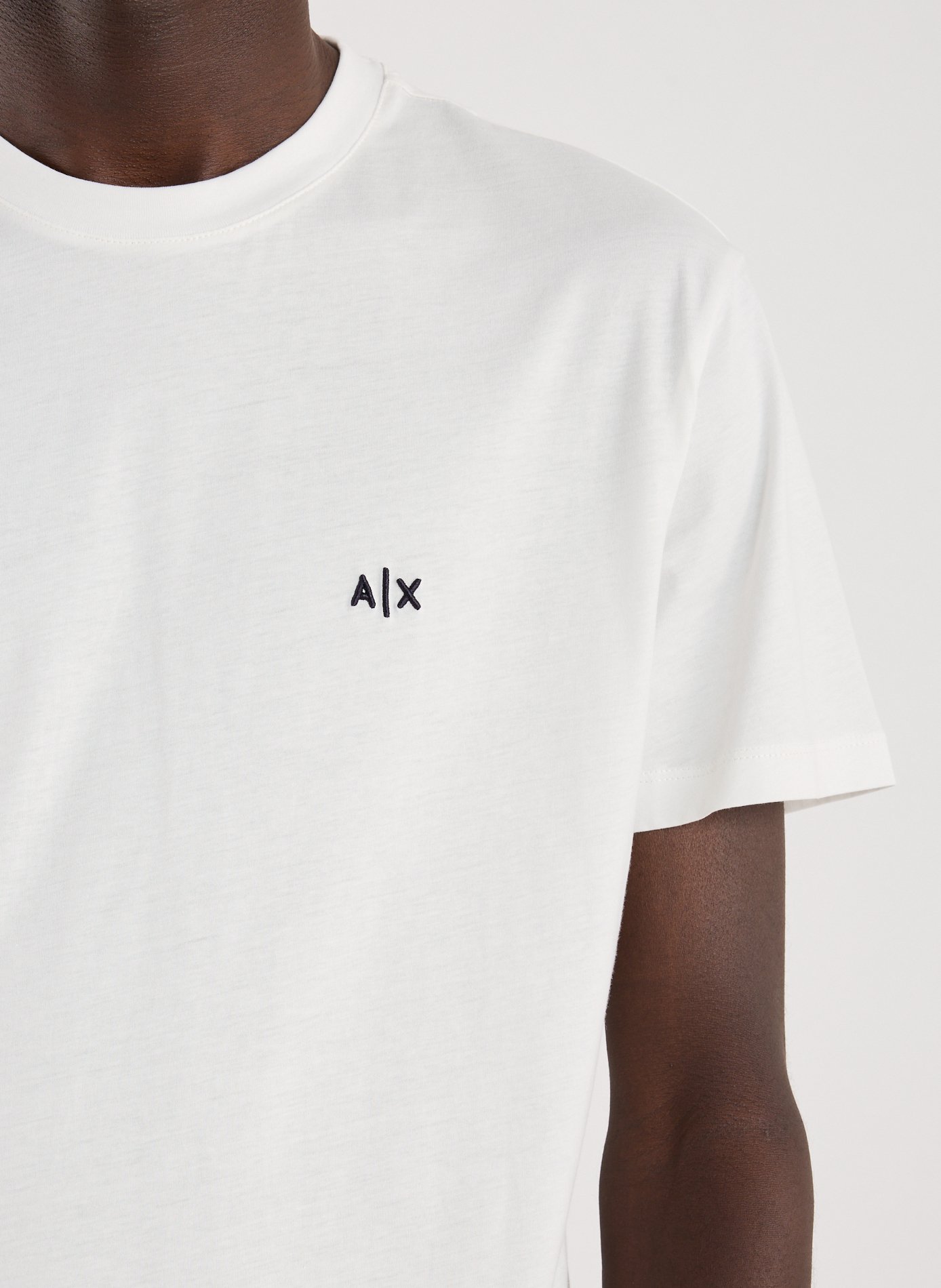 Straight-fit cotton T-shirt ARMANI EXCHANGE White
