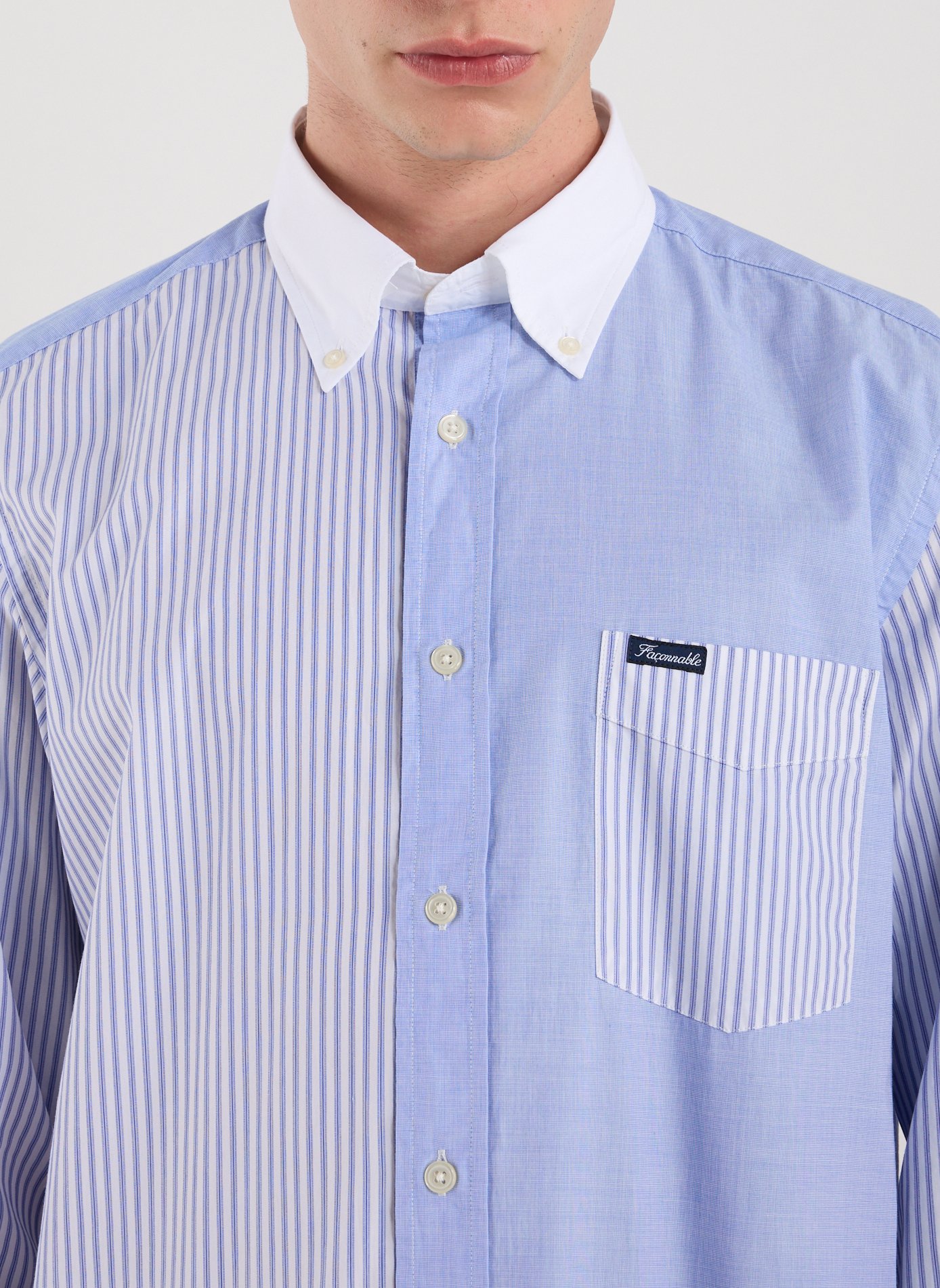 Chemise en coton FACONNABLE Bleu