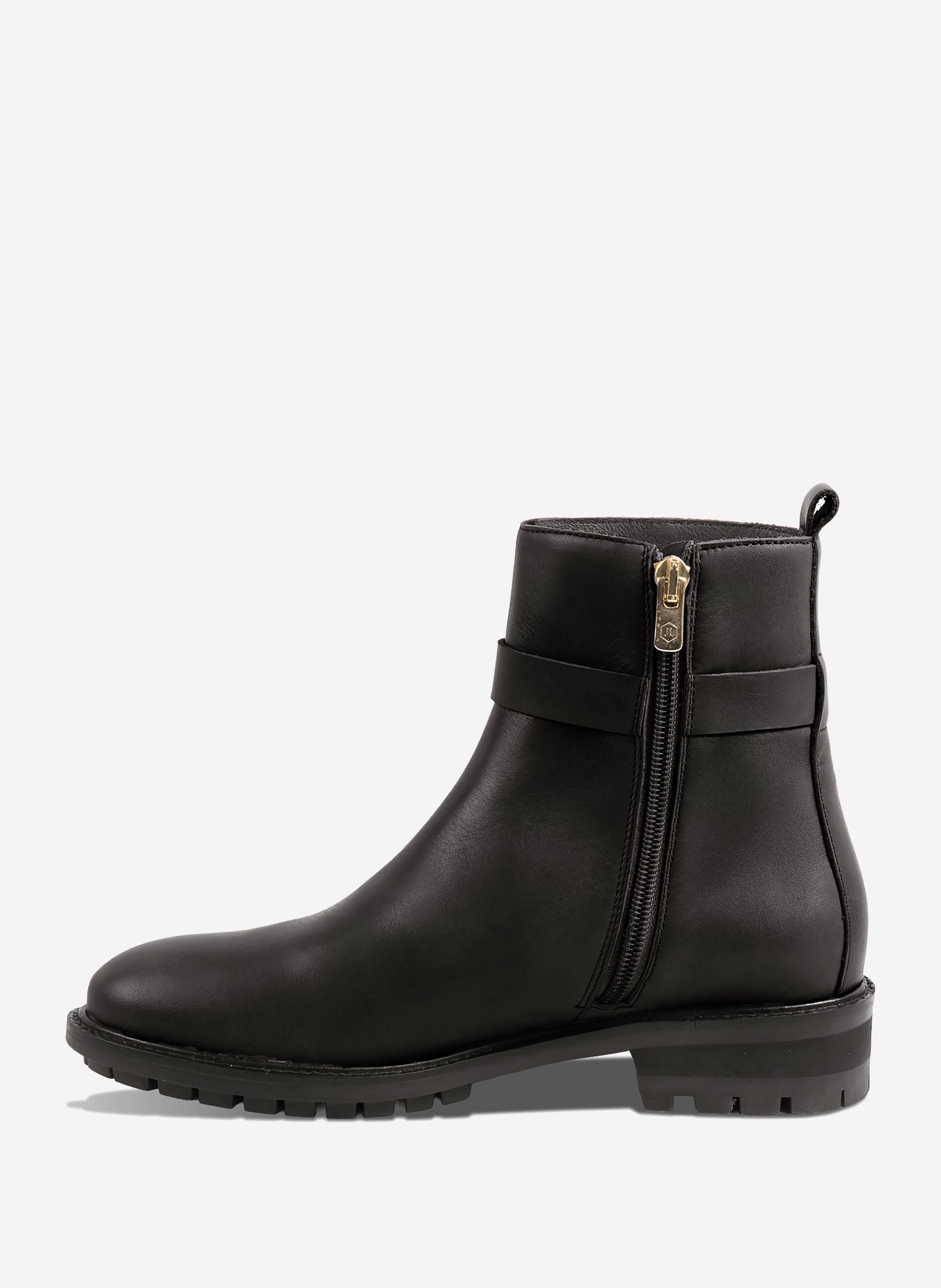 Bottines boucle elia cuir JULES & JENN Noir