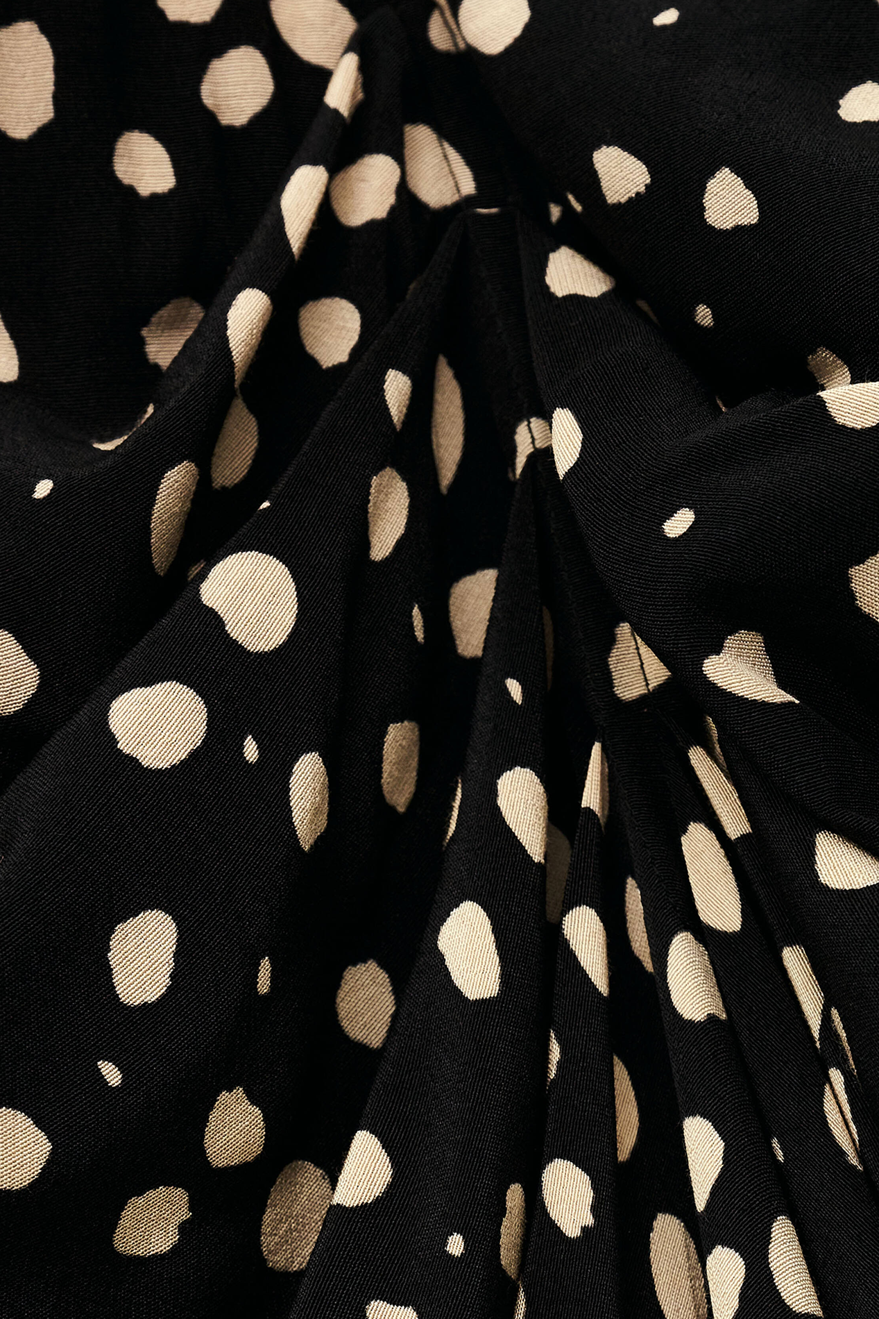 Jupe midi droite motif pois dopera BA&SH Bleu