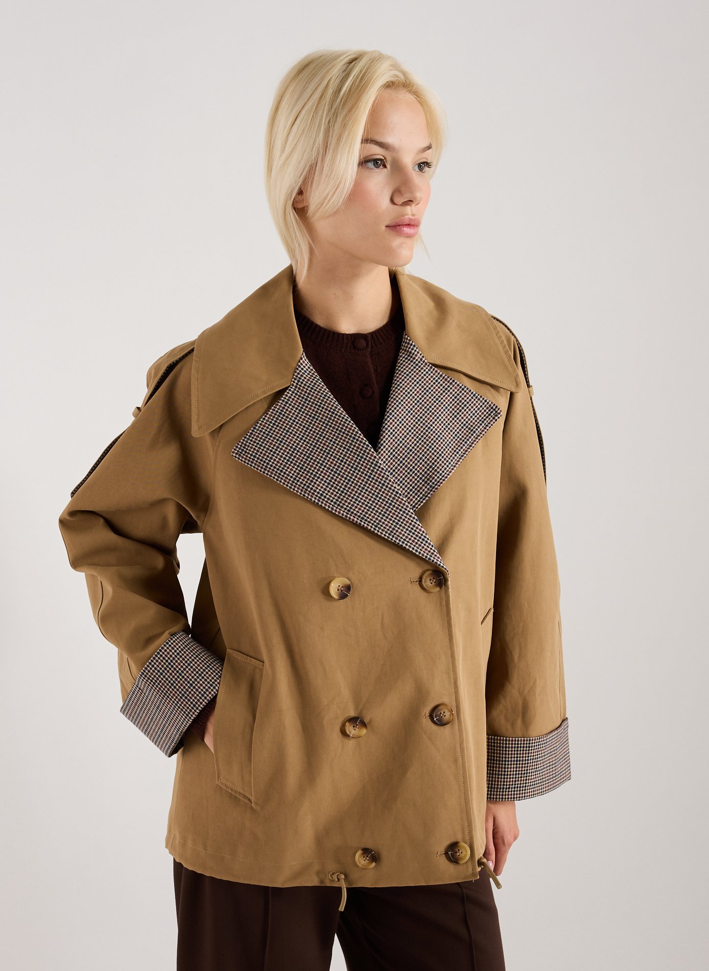 Cotton blazer Brown by SUNCOO SUNCOO Cotton blazer Brown