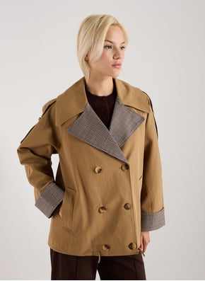 Veste col tailleur en coton SUNCOO Veste col tailleur en coton SUNCOO