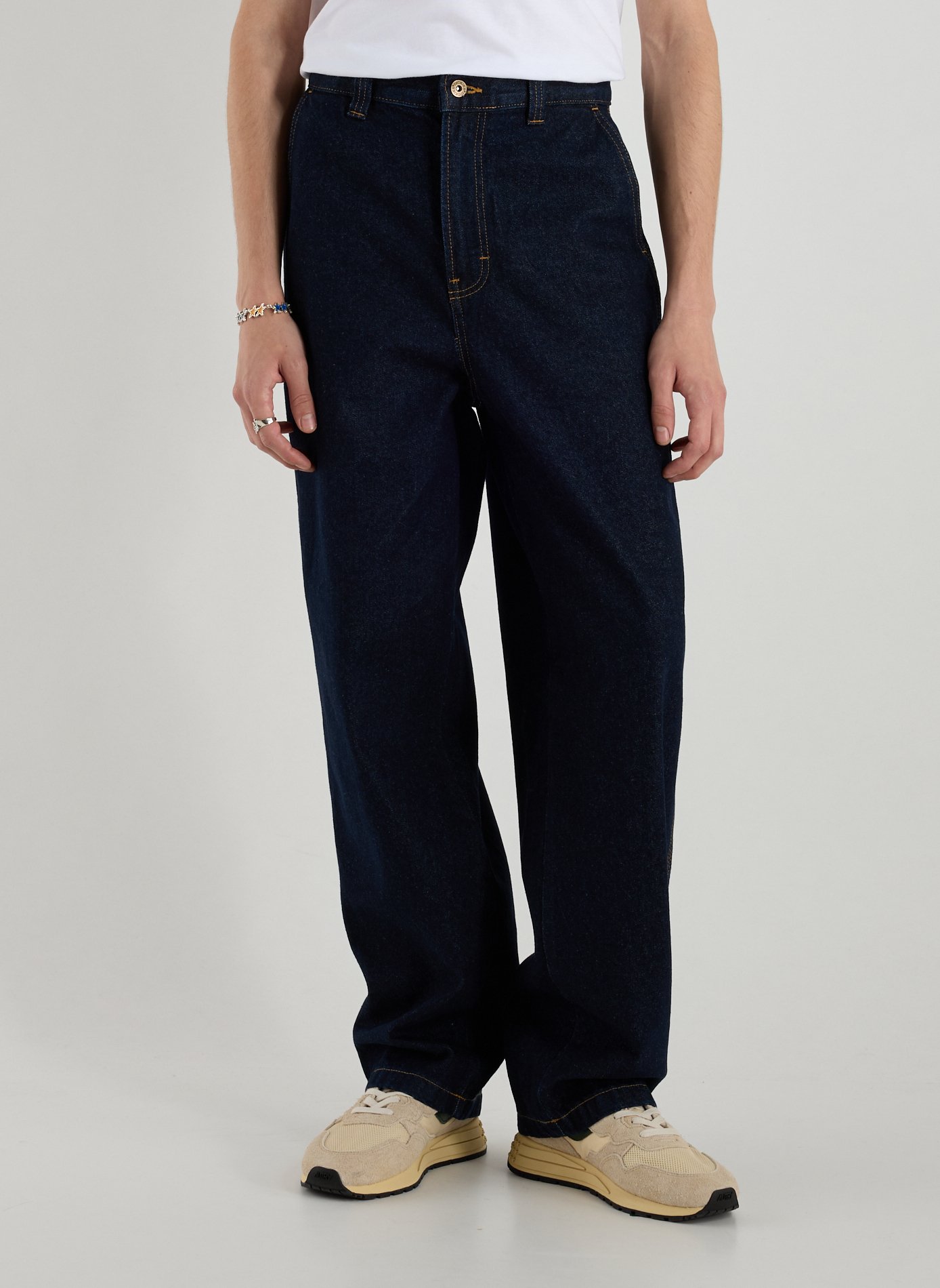 DICKIES Loose cotton Jeans Blue