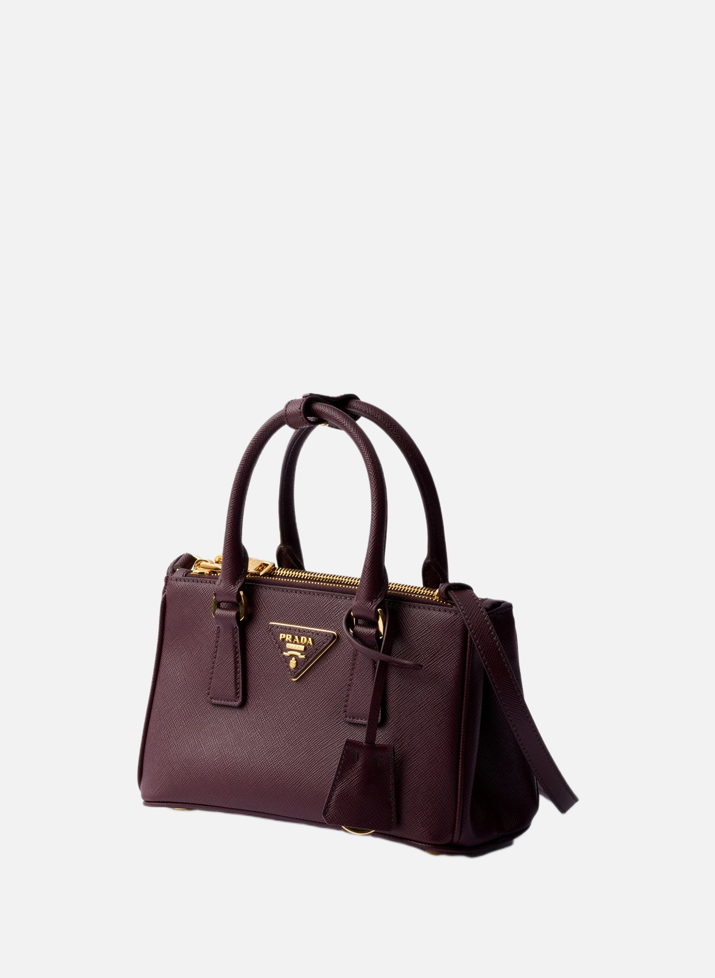 Mini sac en cuir saffiano prada galleria PRADA Rouge