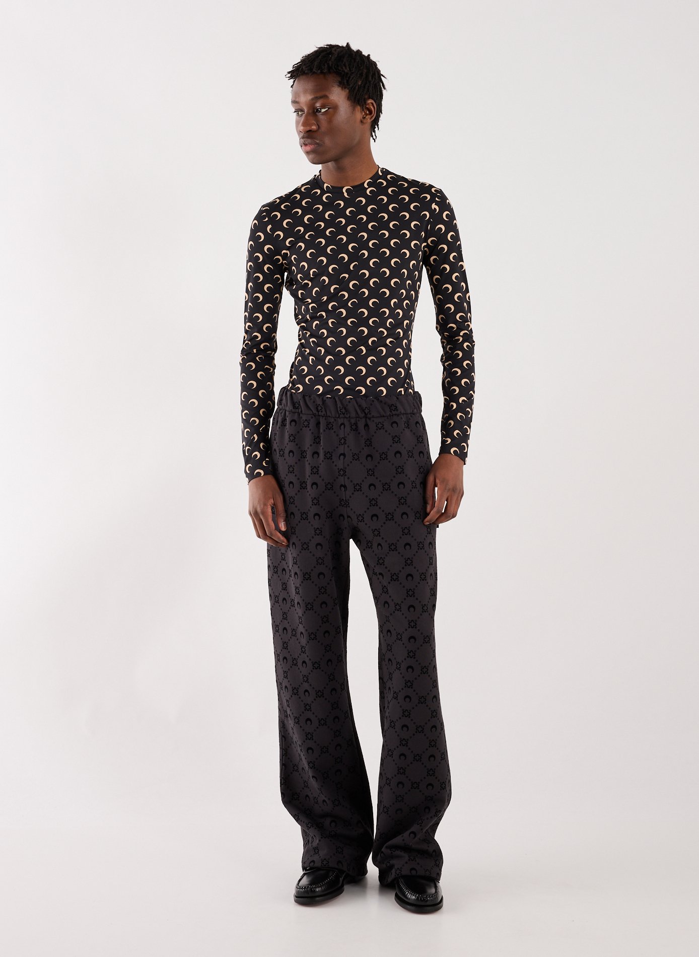 Cotton joggers MARINE SERRE Black