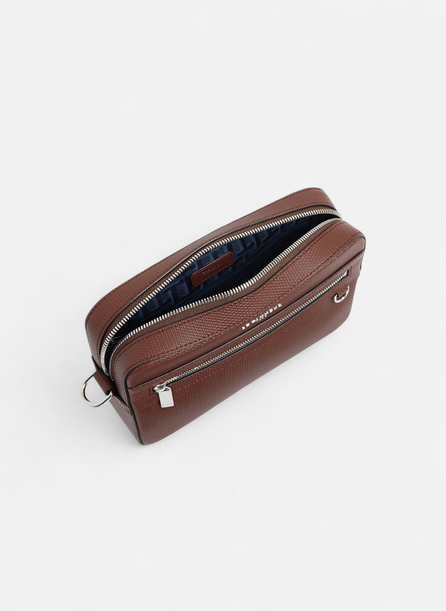 Petite sacoche emile en cuir signature t LE TANNEUR Marron