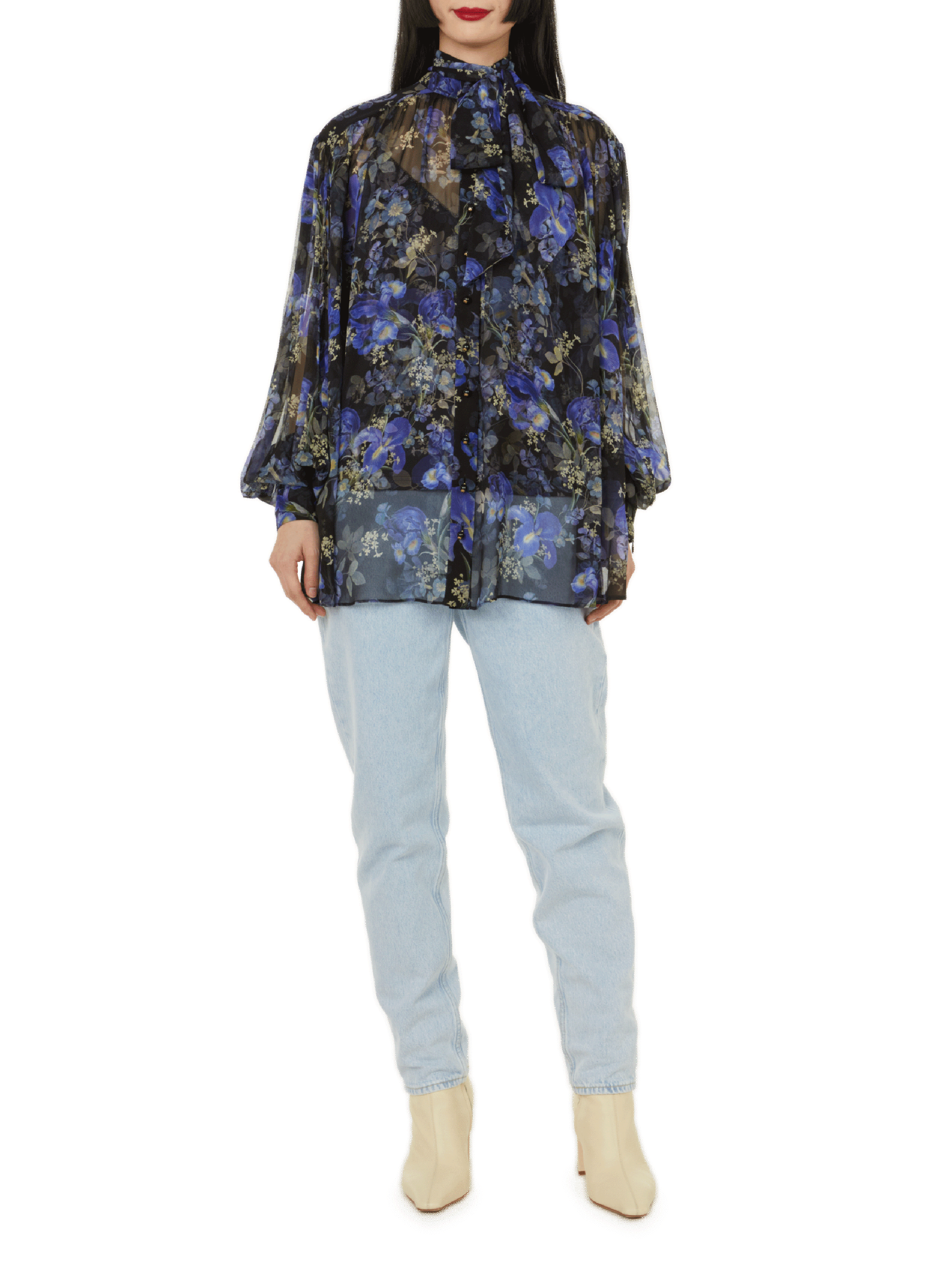 Blouse fluide en soie  ZIMMERMANN Multicolore