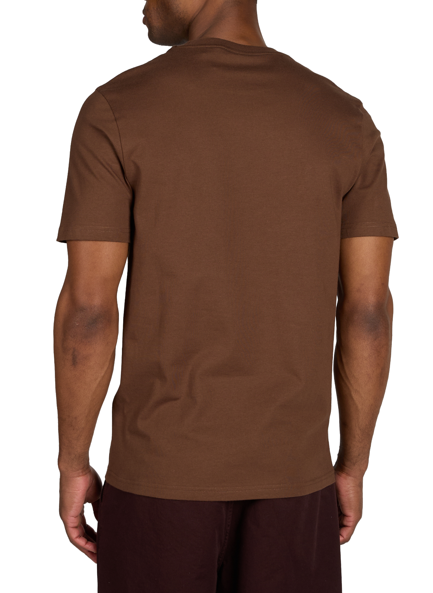 T-shirt à col rond en coton LYLE & SCOTT Marron