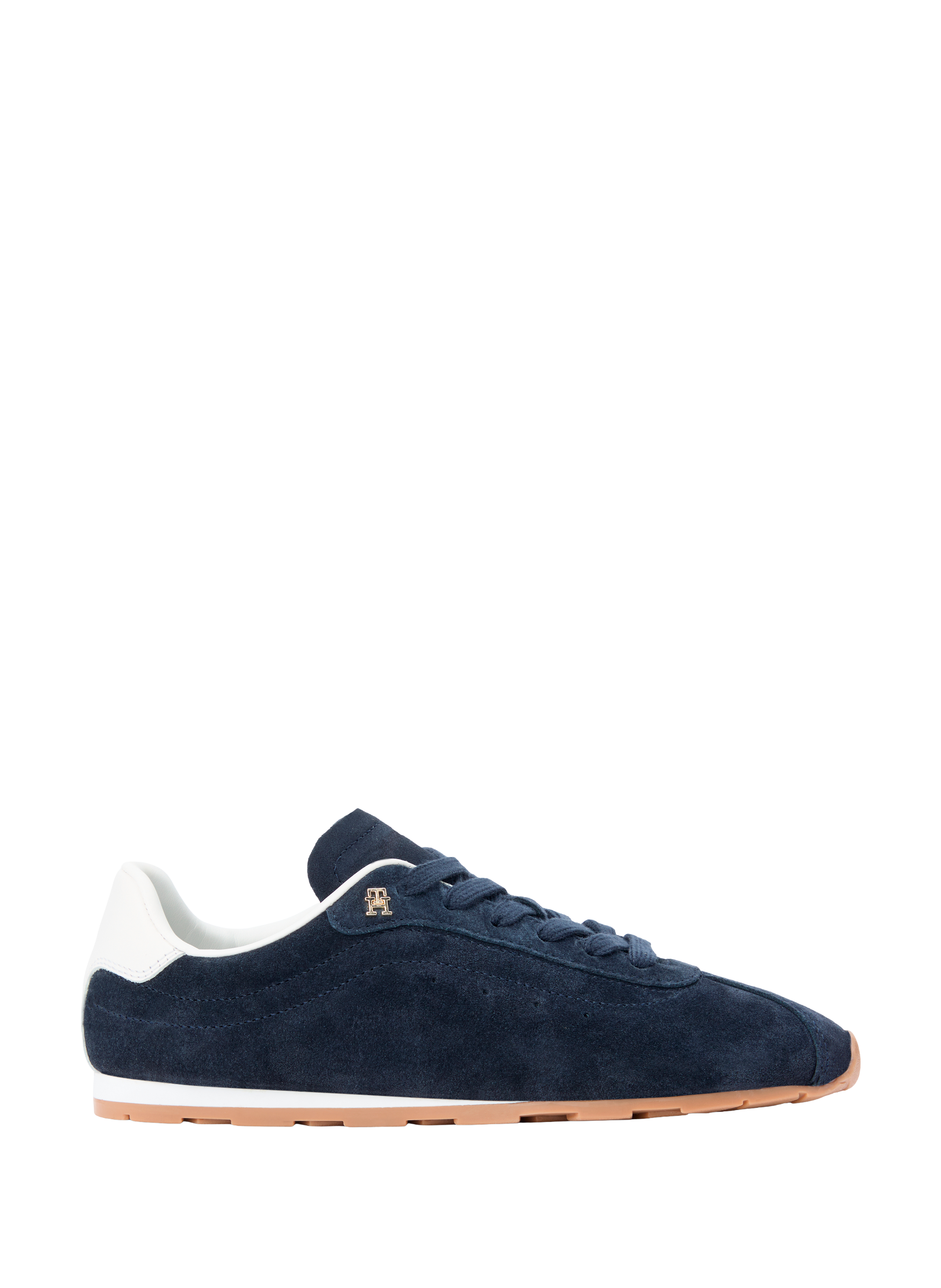 Baskets basses en cuir TOMMY HILFIGER Bleu