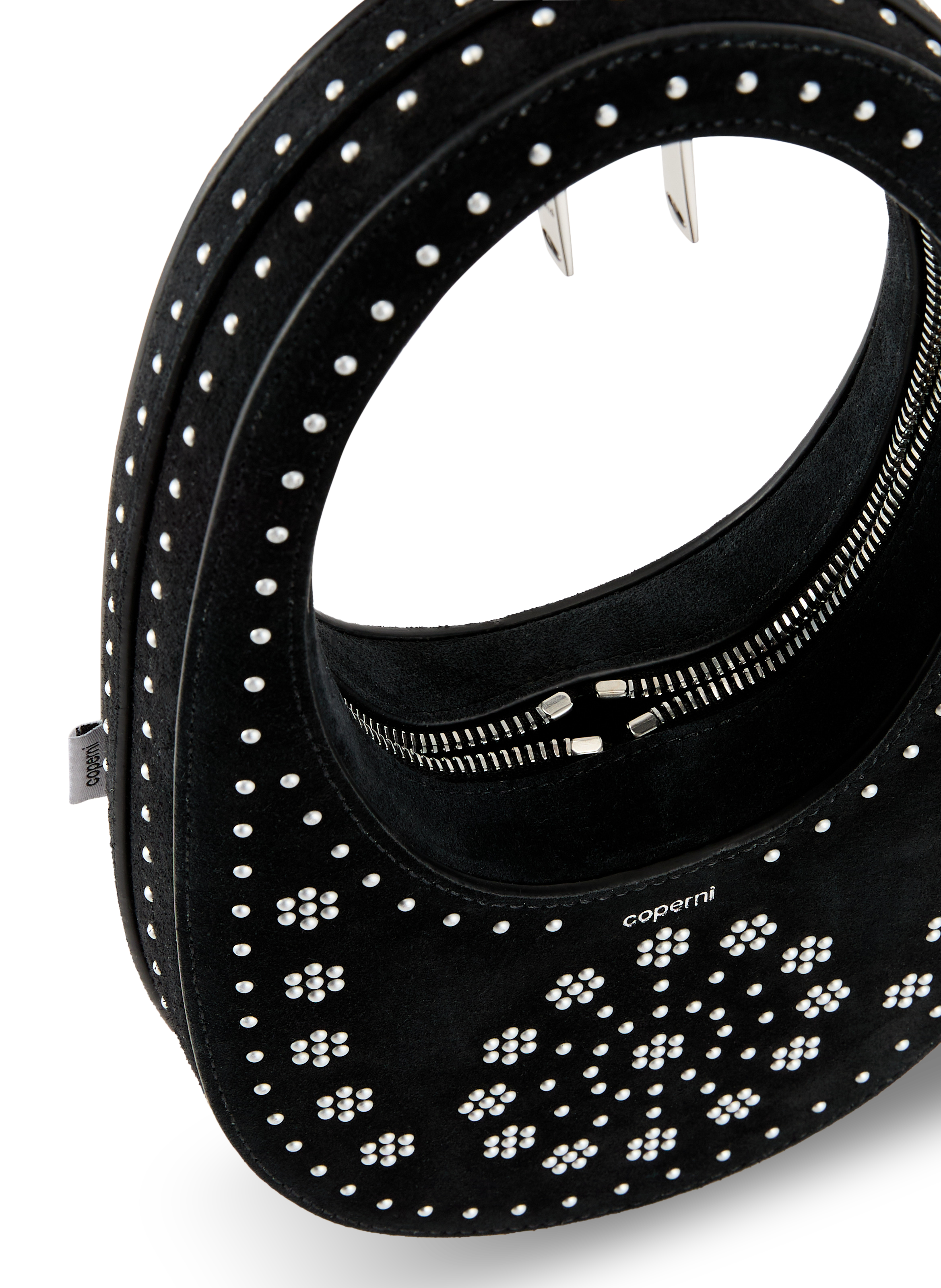 Structured leather handbag COPERNI Black