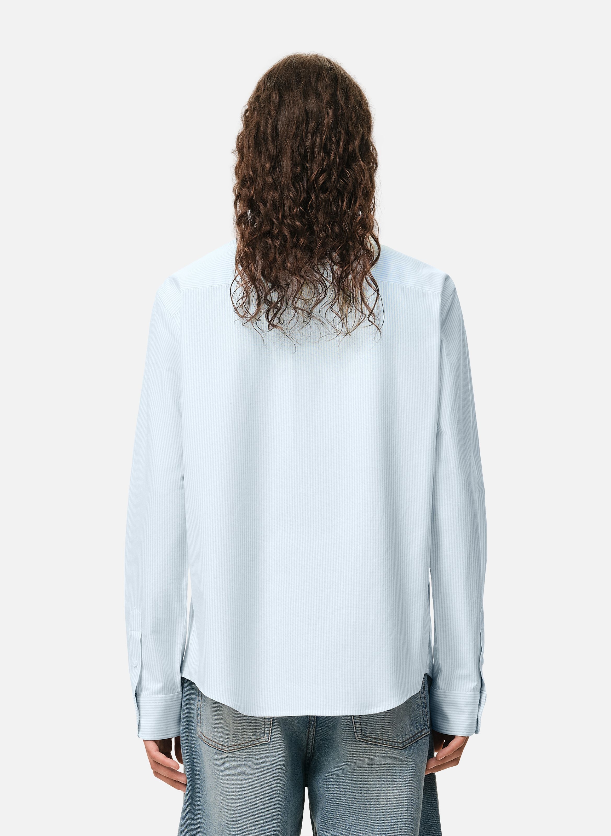 Chemise Col Boutonné Ami De Coeur  En Coton AMI PARIS Bleu