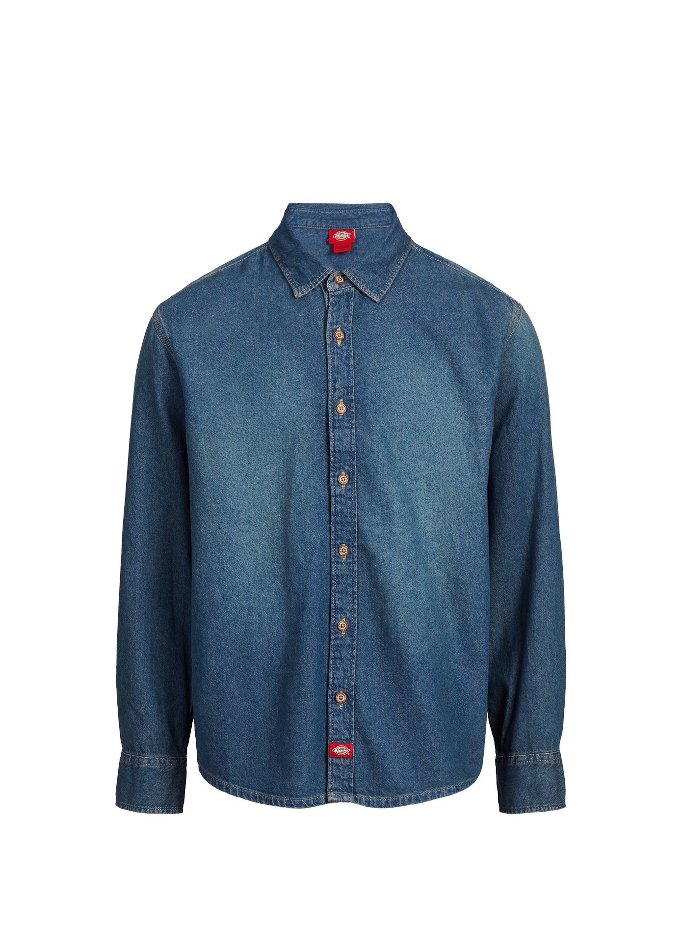 Chemise jean en coton DICKIES Bleu