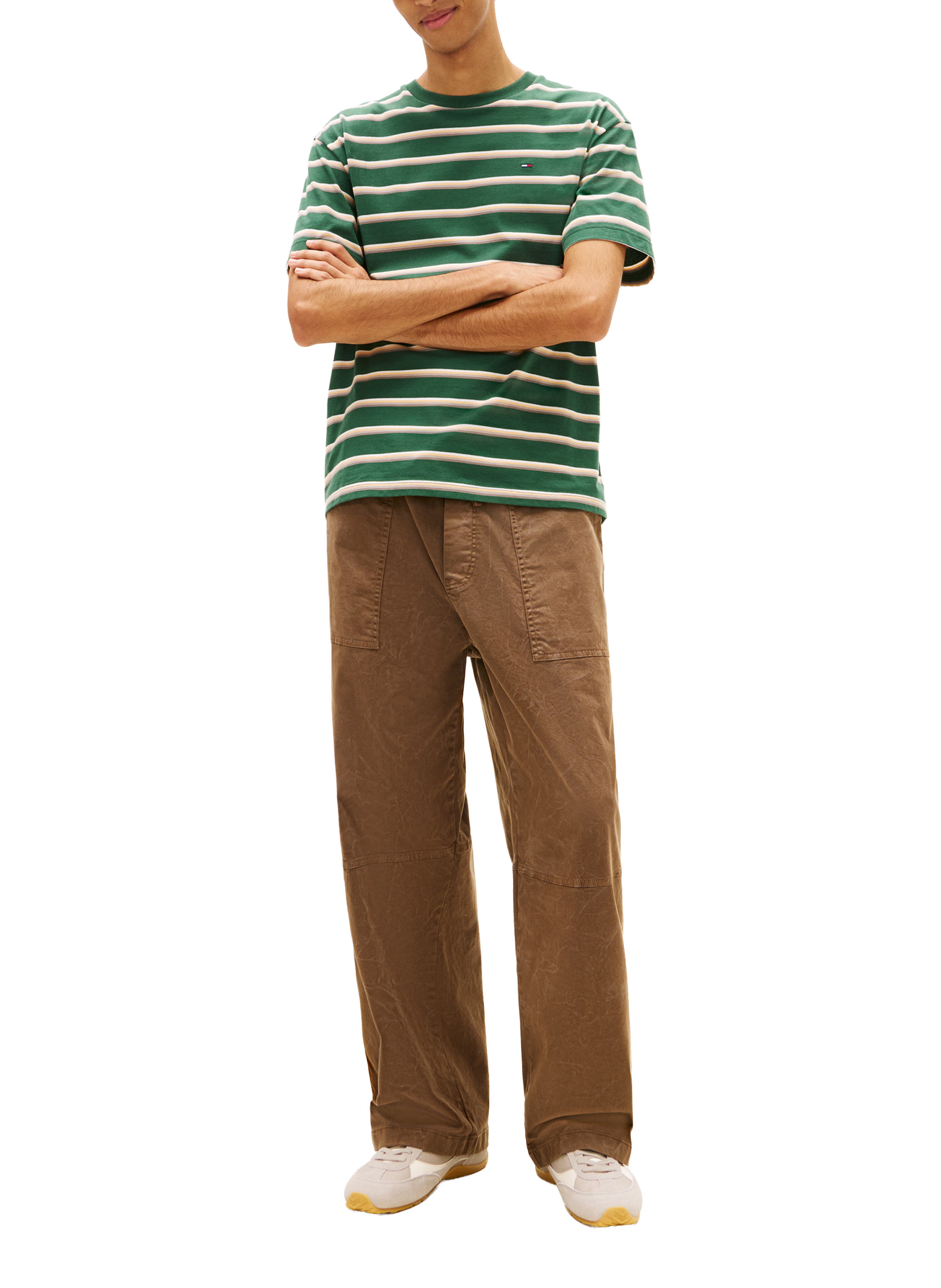 Straight-fit striped cotton T-shirt TOMMY HILFIGER Multicolour