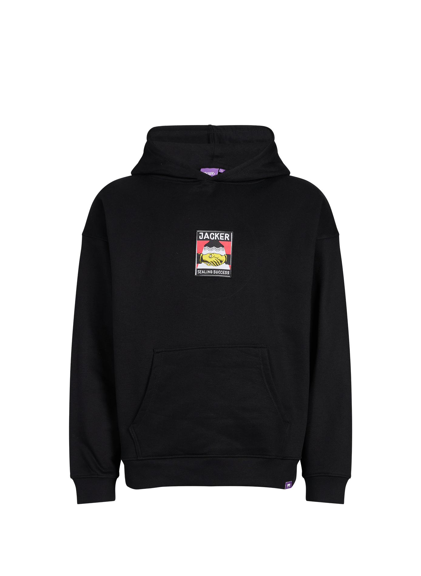 Sweashirt ample à motifs en coton JACKER. Noir