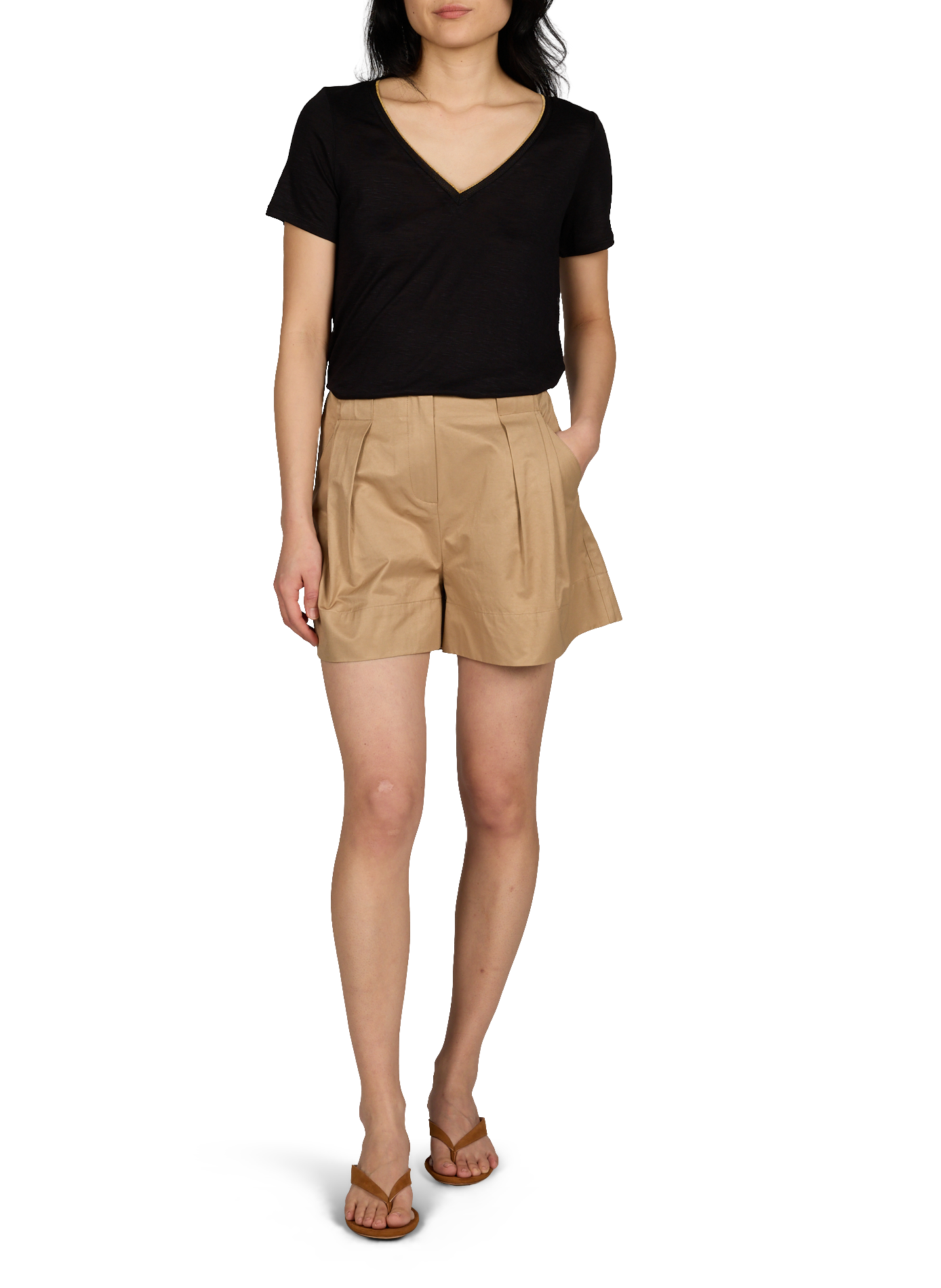 Sandales Rio Sleek 35 en cuir suédé STUART WEITZMAN Noir