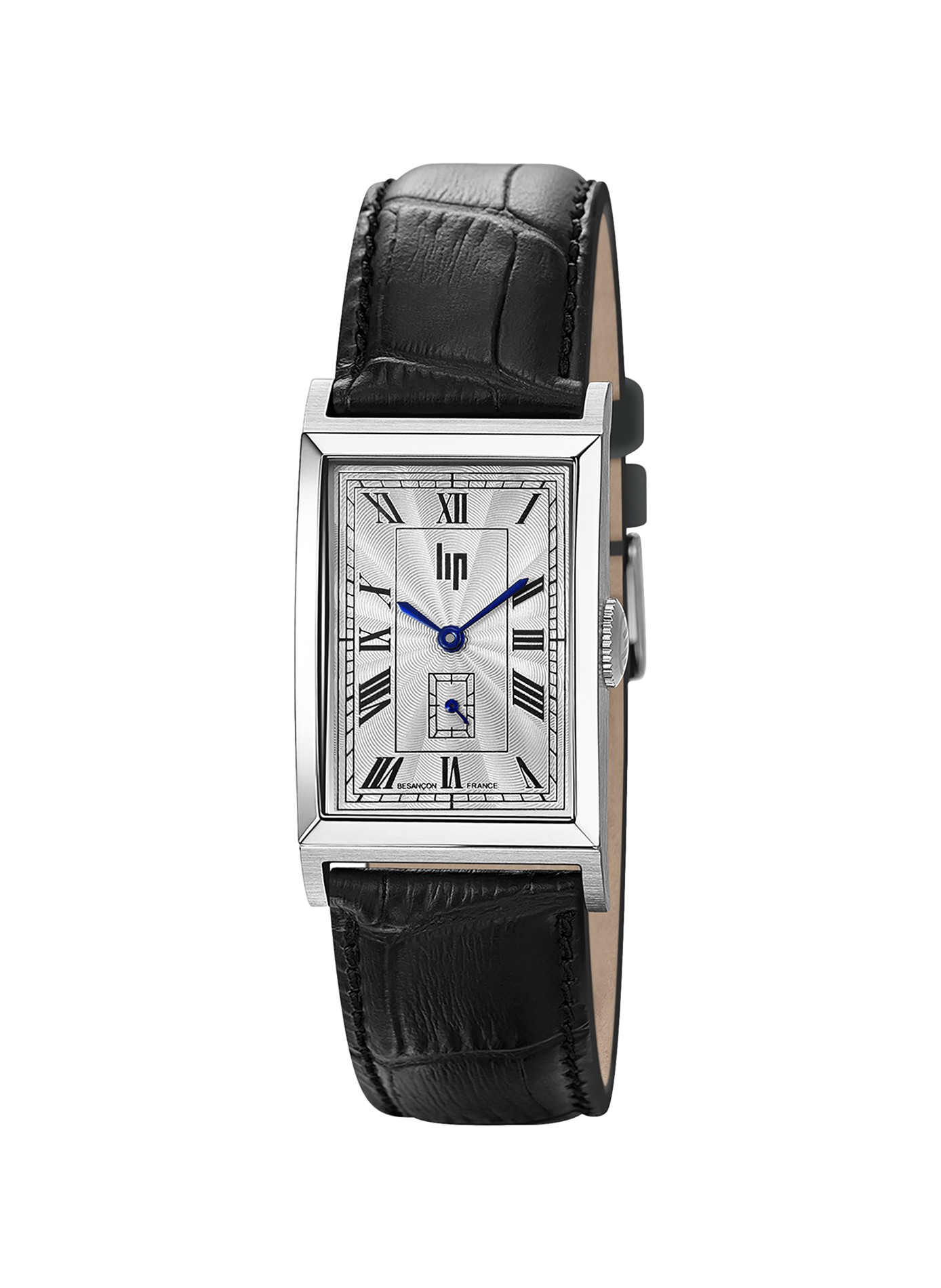 Montre à quartz en cuir LIP Argent