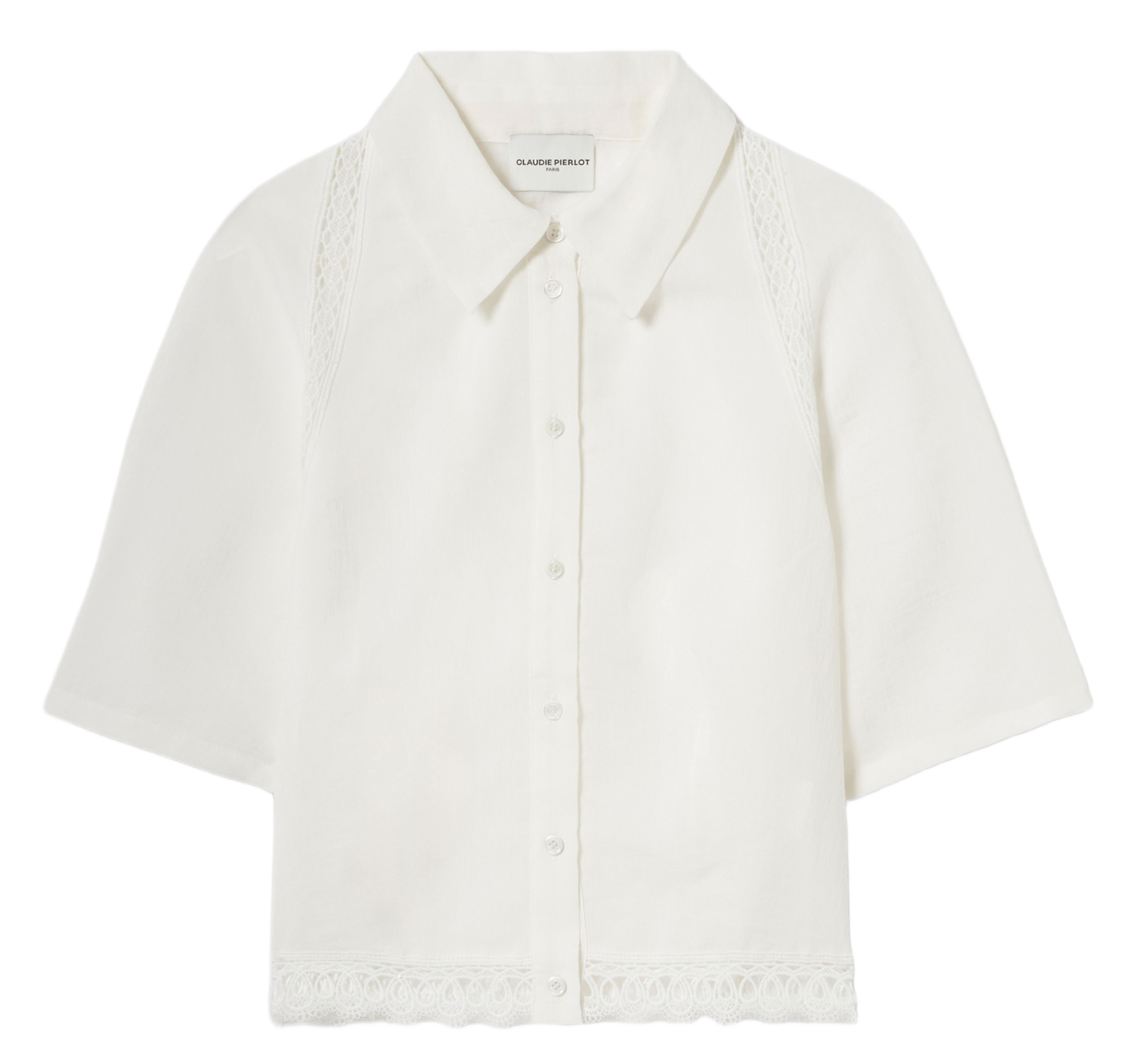 Chemise droite col classique CLAUDIE PIERLOT Beige