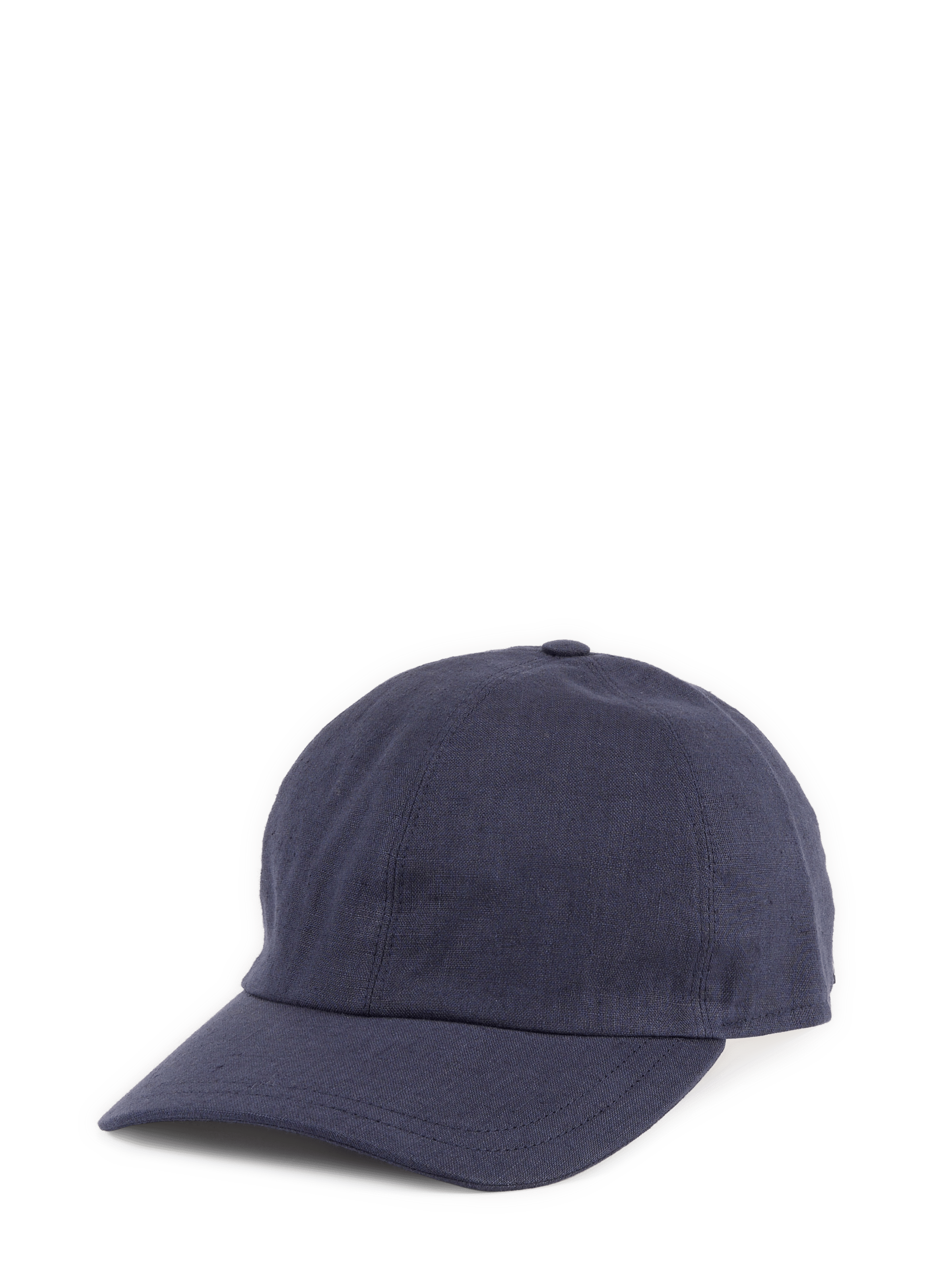 Casquette de baseball en lin BORSALINO Bleu