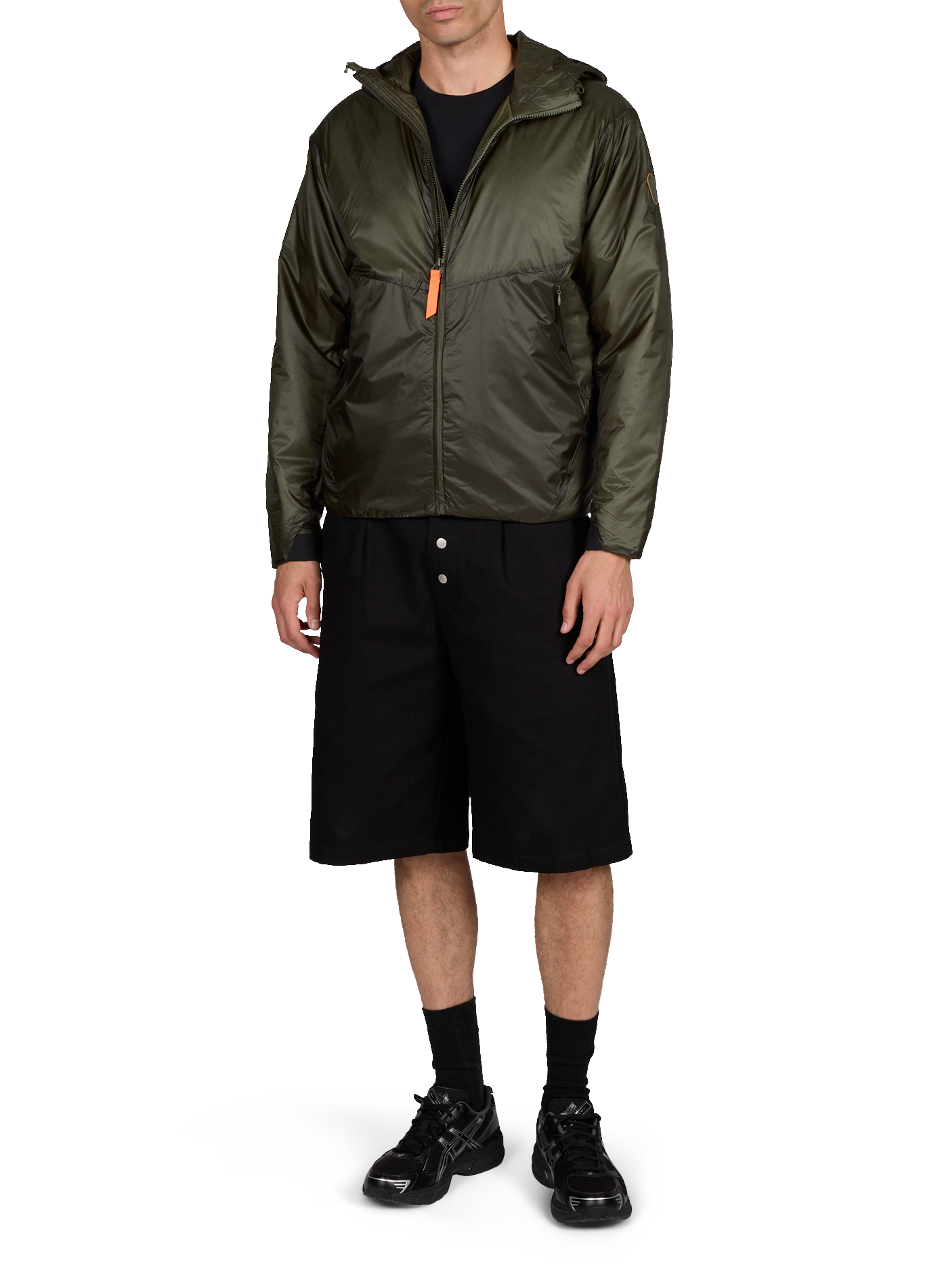 Veste coupe-vent Elzearsun à capuche GERTRUDE ET GASTON Kaki