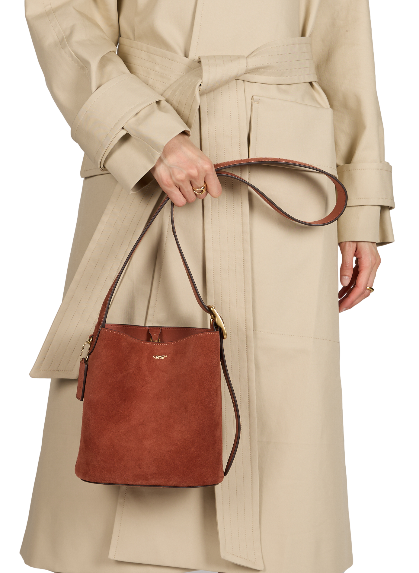 Sac à main Bleeker 21 en cuir  COACH Marron