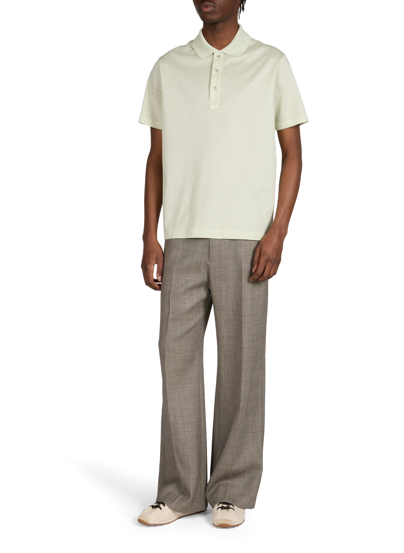 Polo with embroidered detail in cotton PAUL & SHARK Green