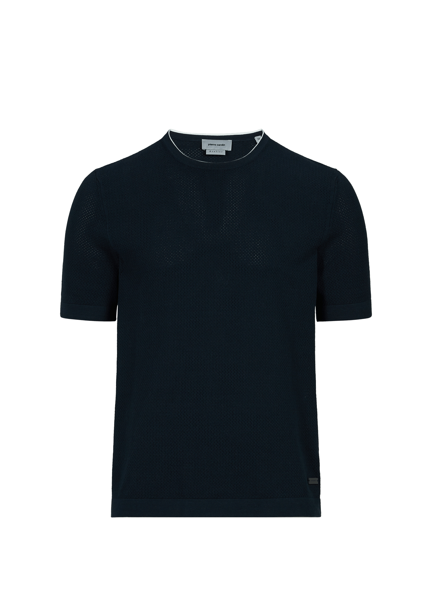 T-shirt en tricot en coton mélangé PIERRE CARDIN Bleu