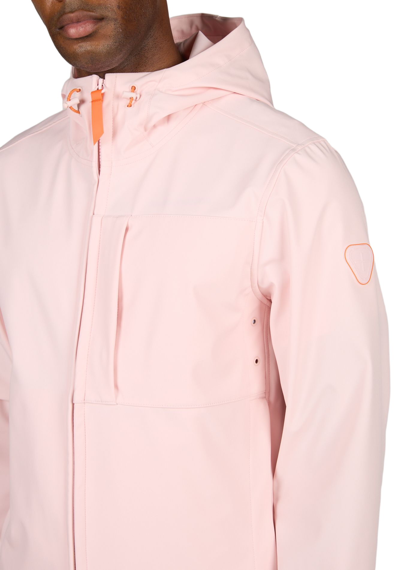 Ronaldo technical hooded jacket GERTRUDE ET GASTON Pink
