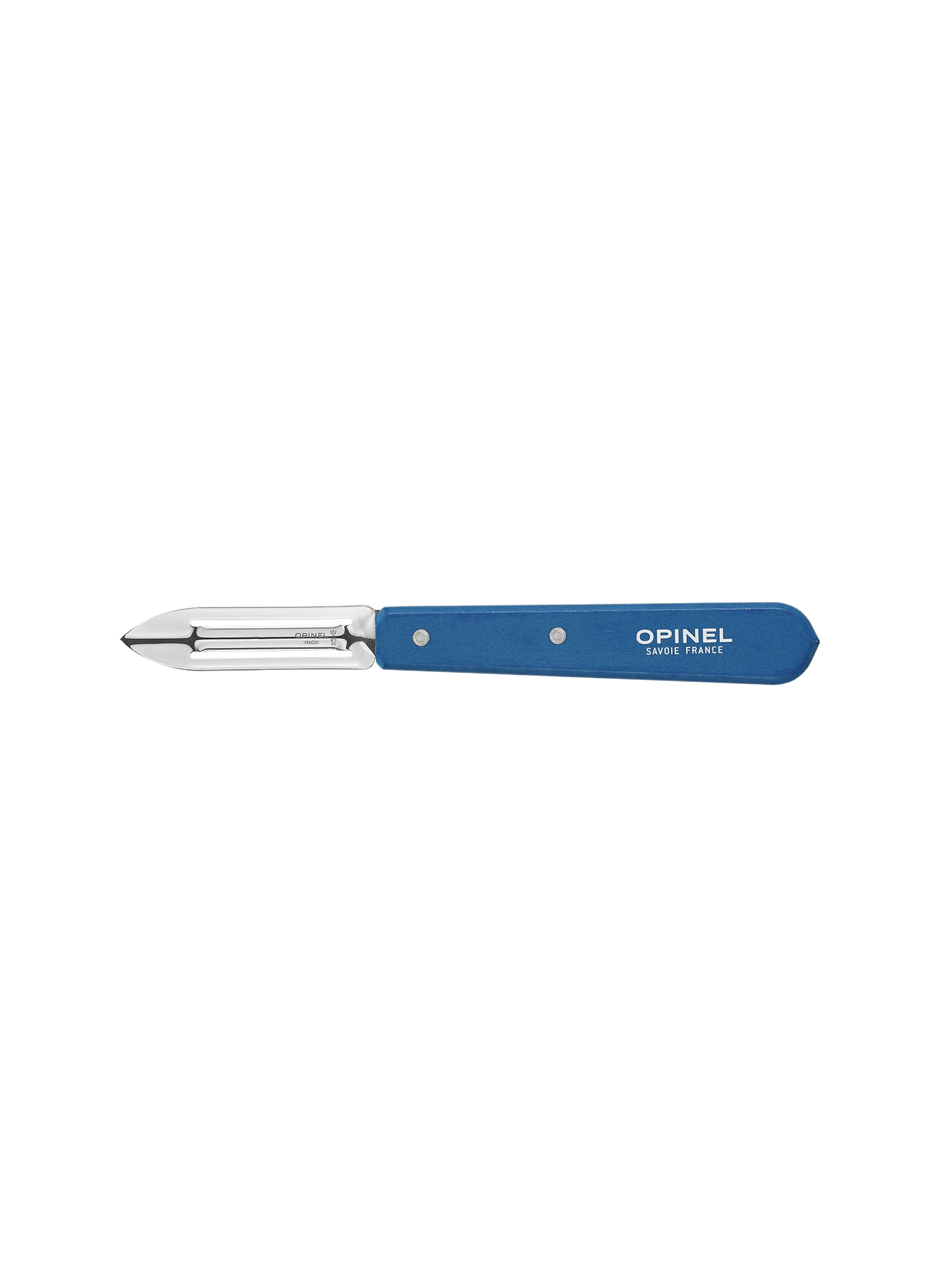 Couteau éplucheur en acier inoxydable OPINEL Bleu