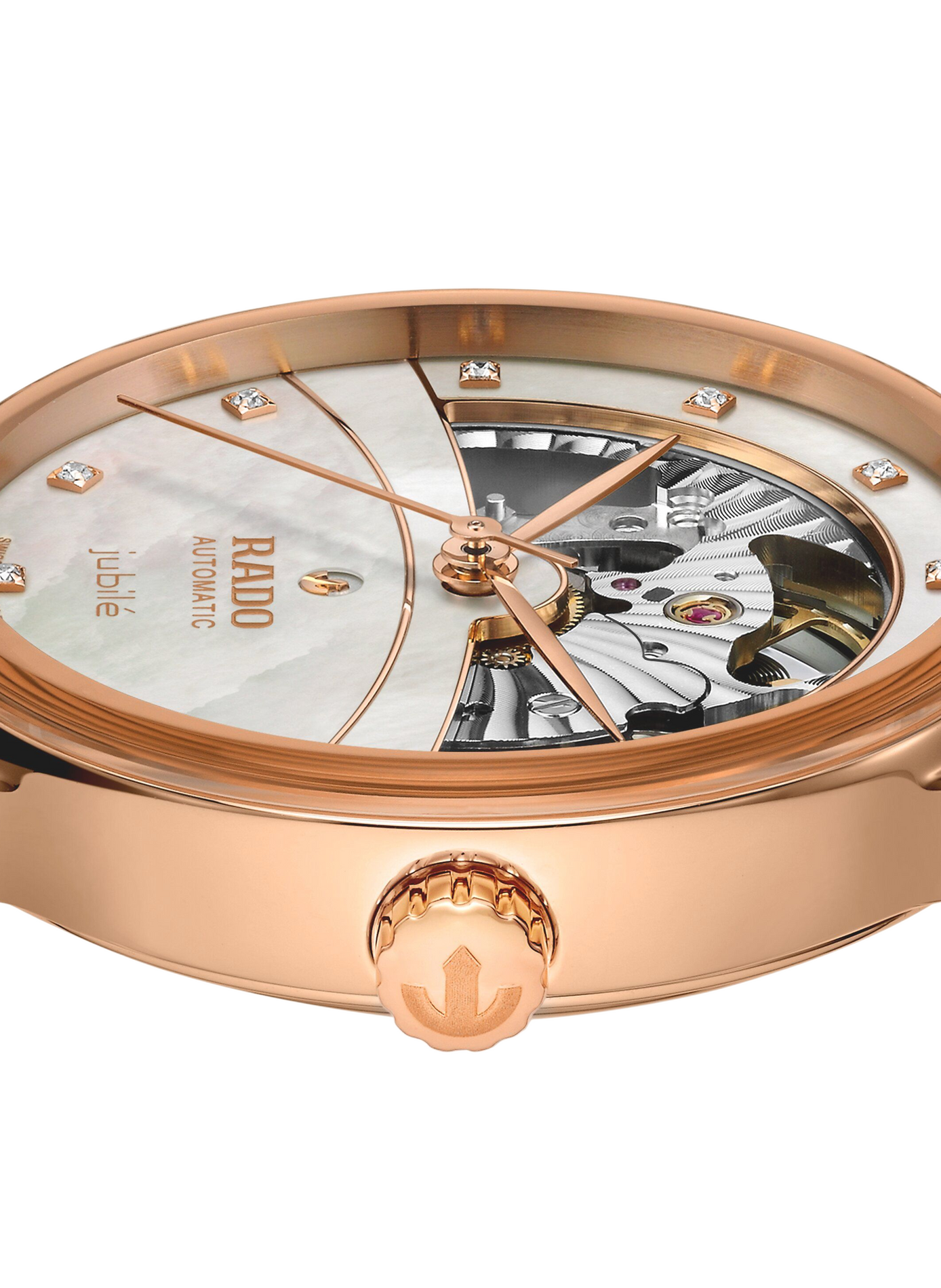 Montre automatique Centrix en acier inoxydable RADO Blanc