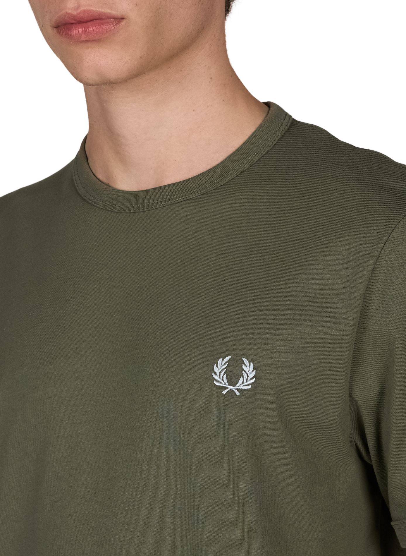 T-shirt with contrasting edges FRED PERRY Green