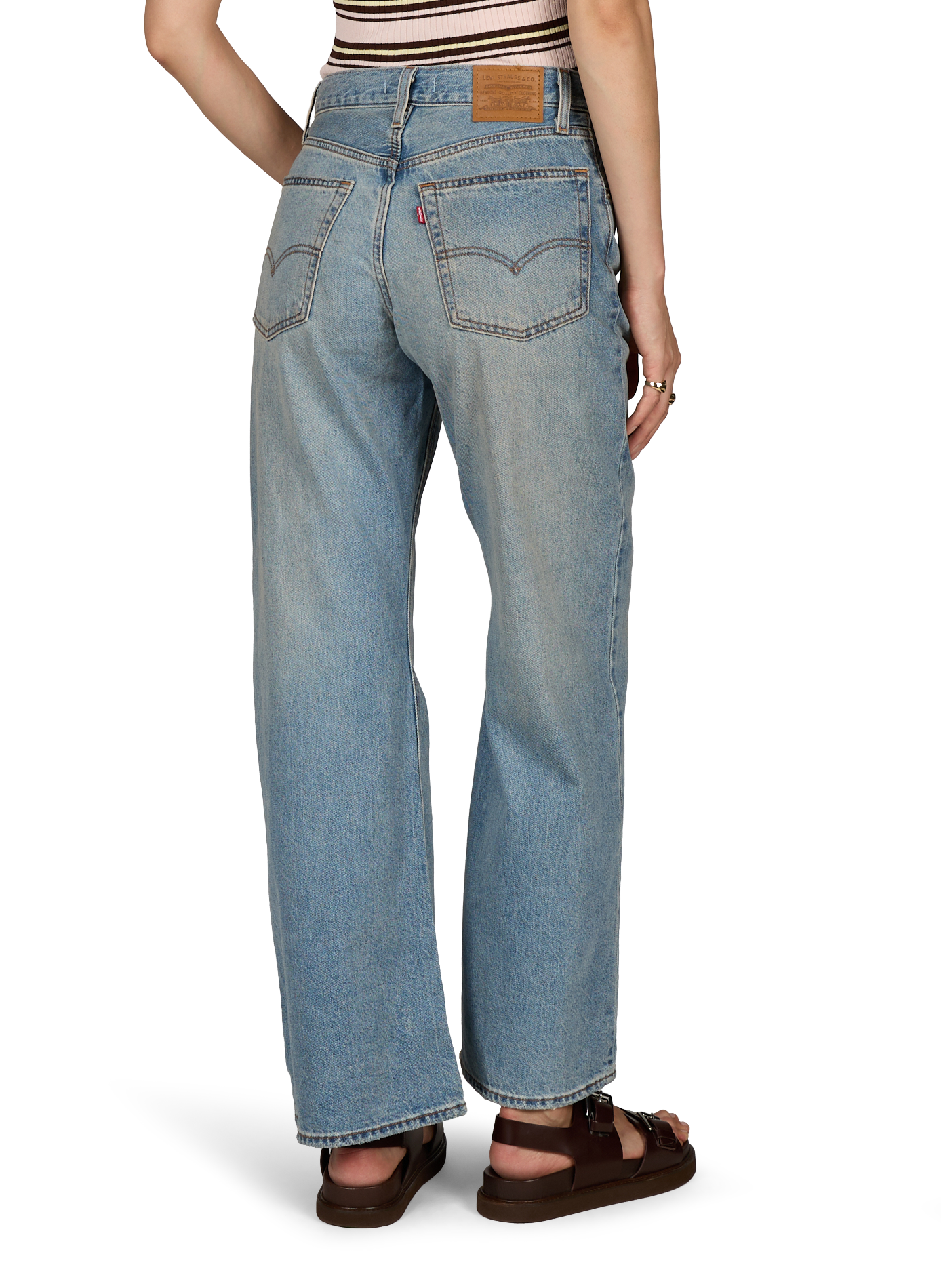 Loose Boot cotton jeans LEVI'S Brown