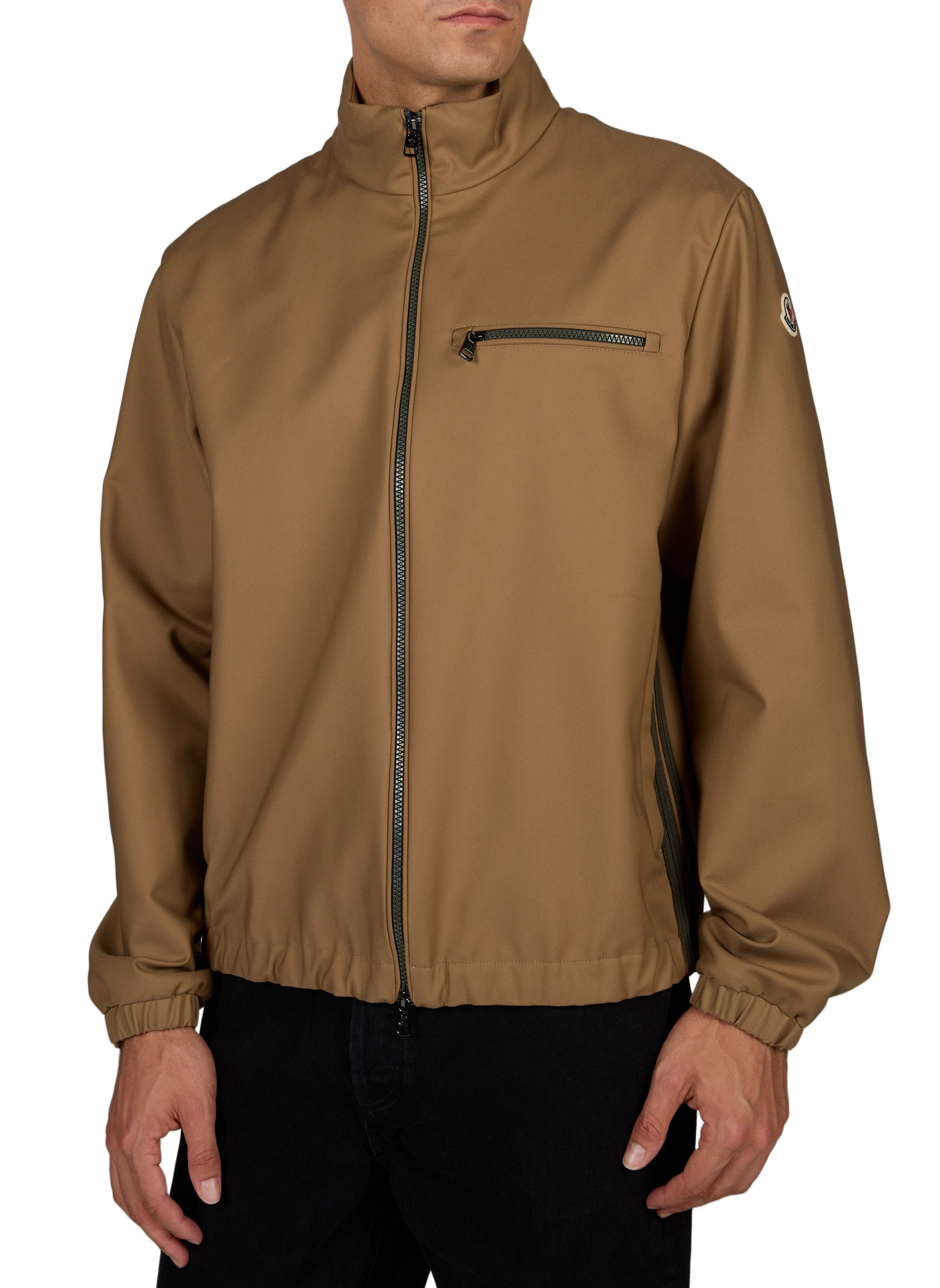 Fourioun straight cotton blend jacket MONCLER Beige