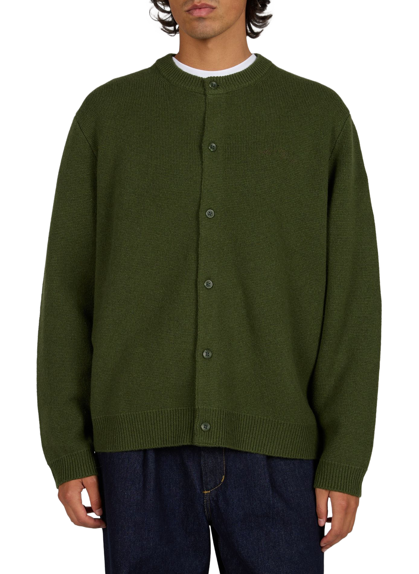 Straight wool jumper LES DEUX Green