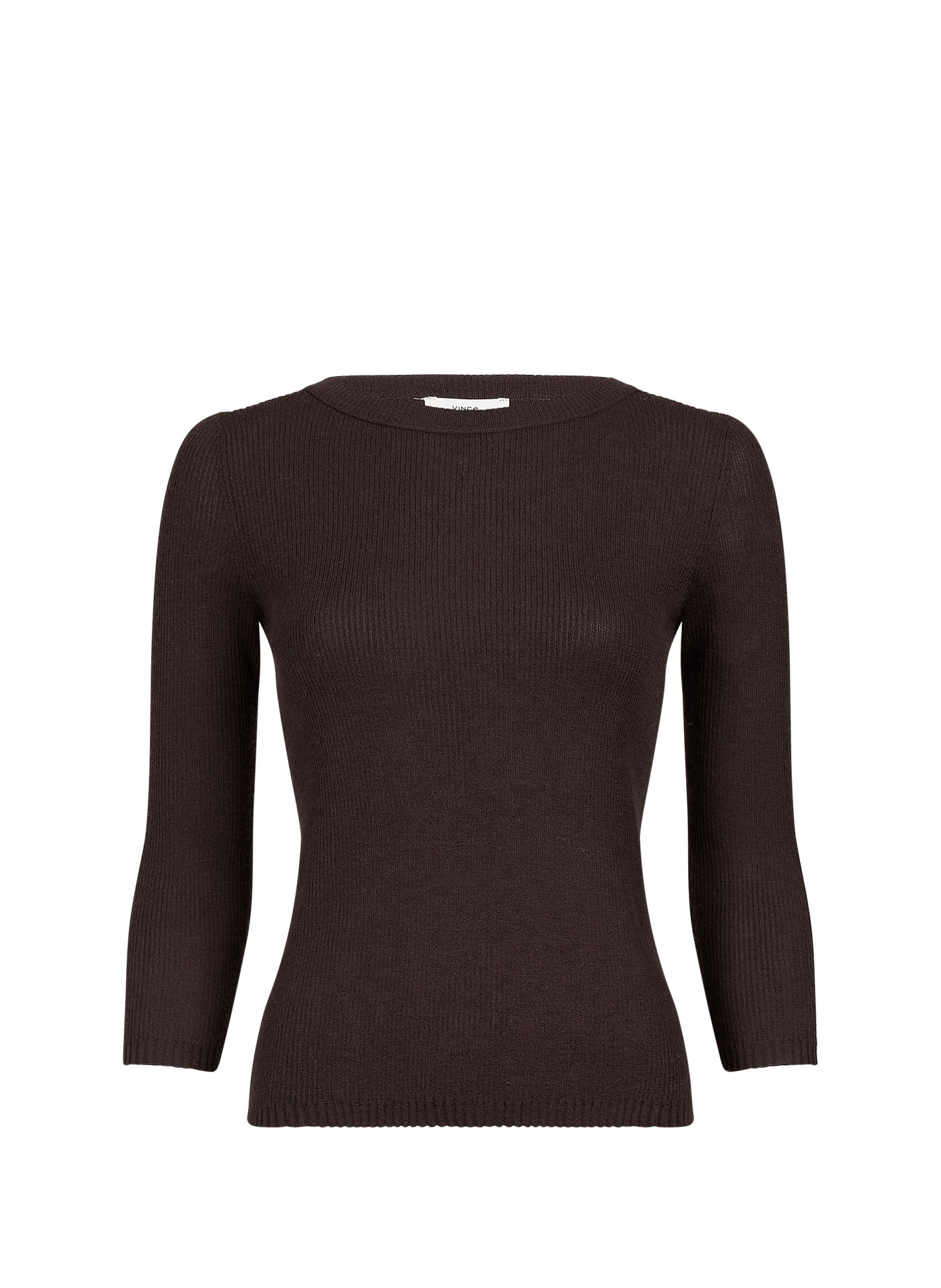 Taillierter Pullover aus Kaschmir und Seide VINCE Braun