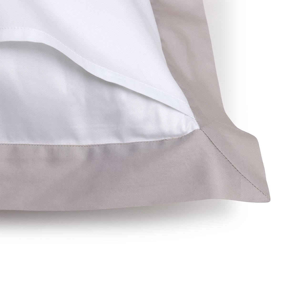 Taie d'oreiller en satin, linéa YVES DELORME Gris